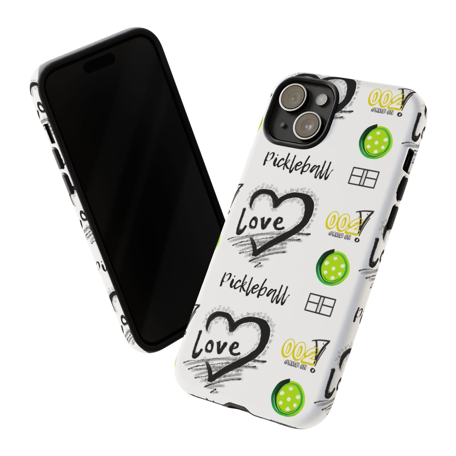 Pickleball Love Tough iPhone Case - Fun & Durable Sport Accessory