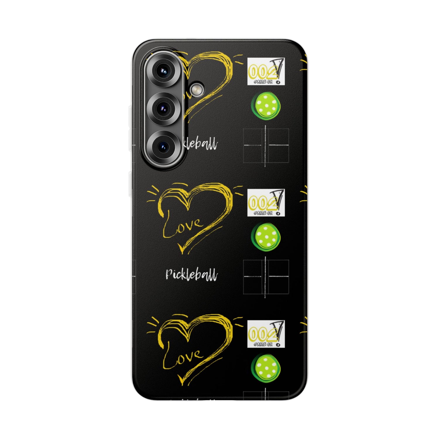 Pickleball Love Flexi Android Samsung Phone Case - Pickleball Phone Case