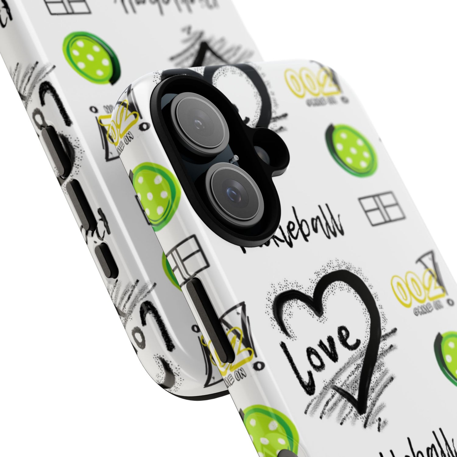 Pickleball Love Tough iPhone Case - Fun & Durable Sport Accessory