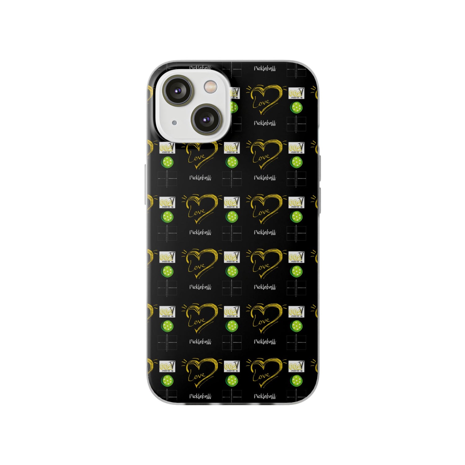 Pickleball Love Flexi iPhone Case - Stylish Phone Protection for Fashion-Forward Individuals