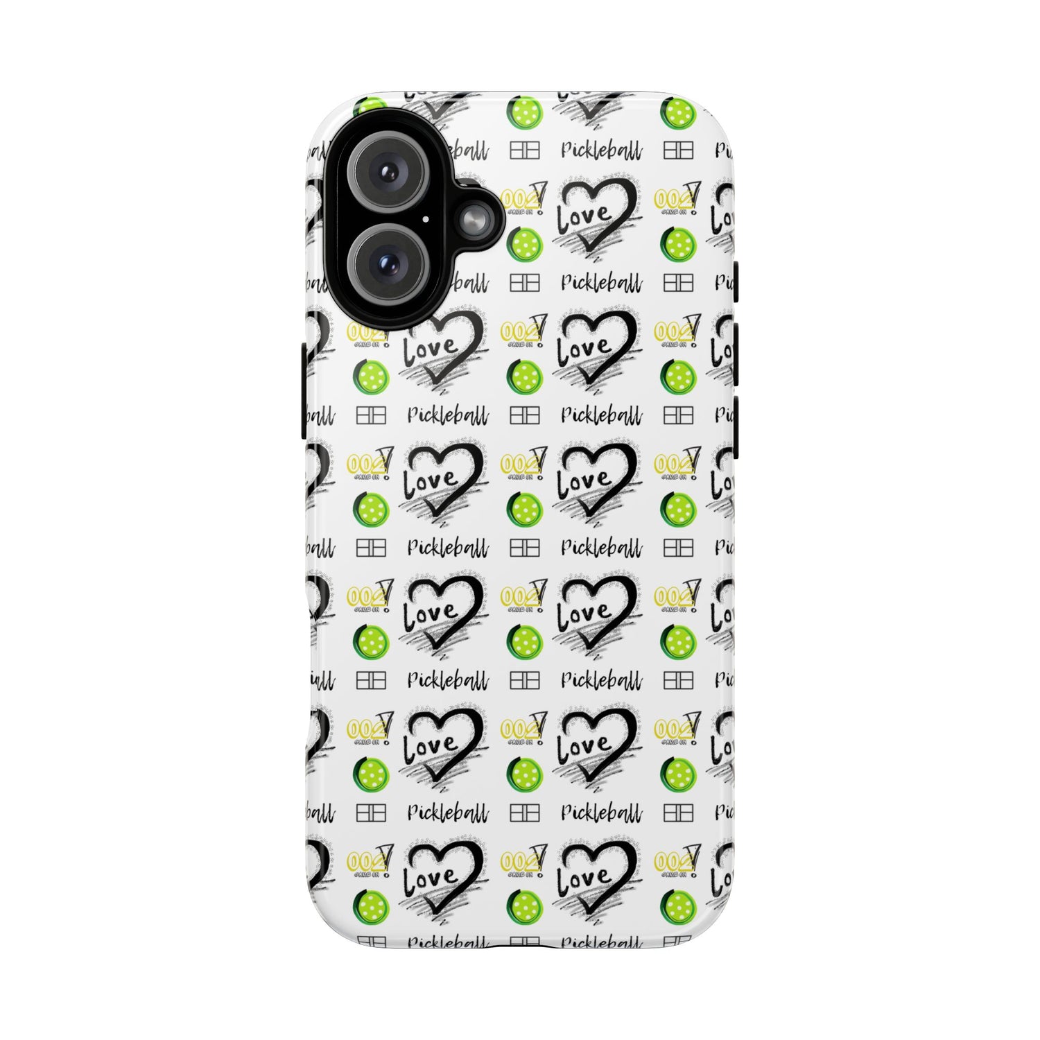 Pickleball Love Tough iPhone Case - Fun & Durable Sport Accessory