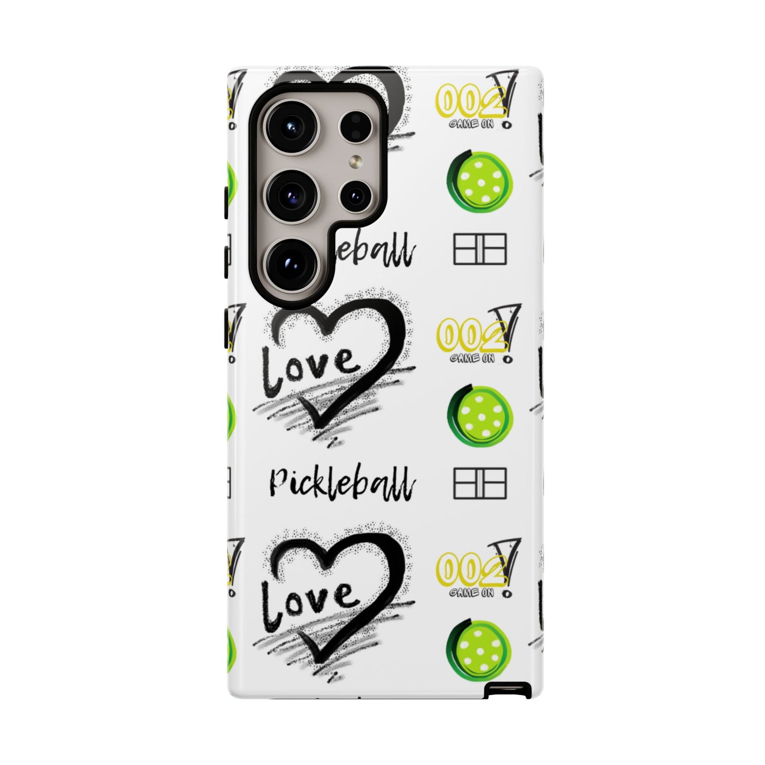 Pickleball Love Tough Android Samsung Phone Case - Fun & Durable Sport Accessory