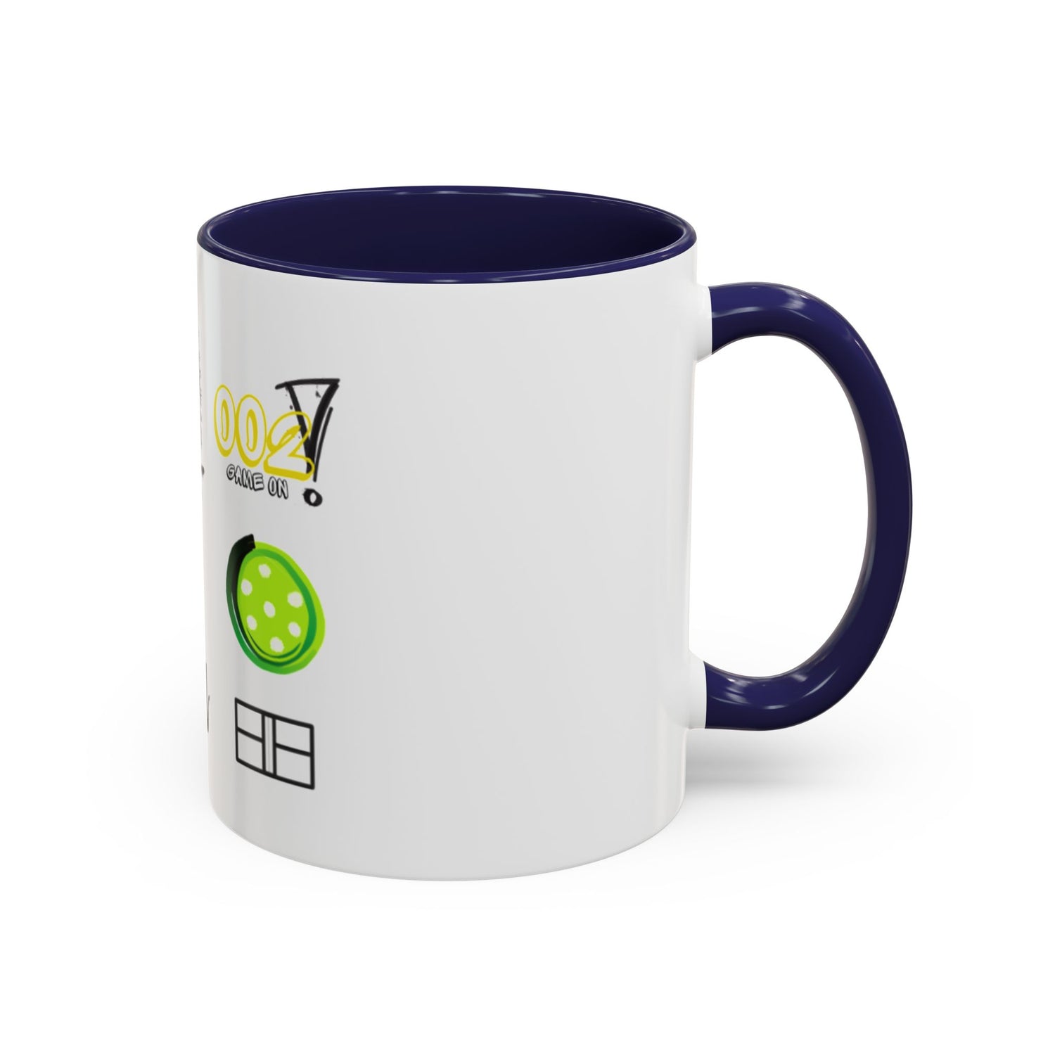Pickleball Love Accent Coffee Mug - Fun Sports Gift (11oz & 15oz)
