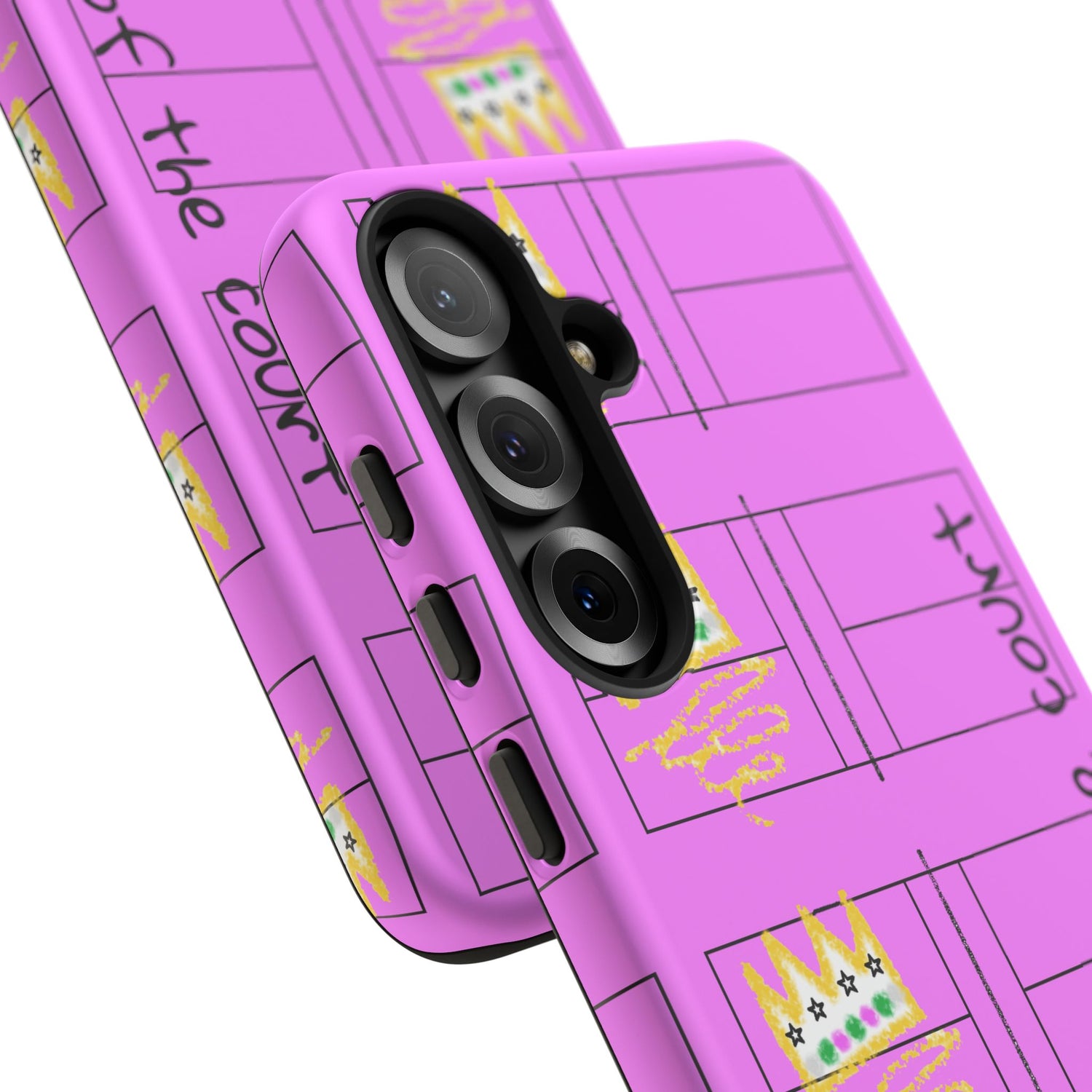 Pickleball Queen of the Court Pink Tough Android Samsung Phone Case - Fun & Durable Sport Accessory