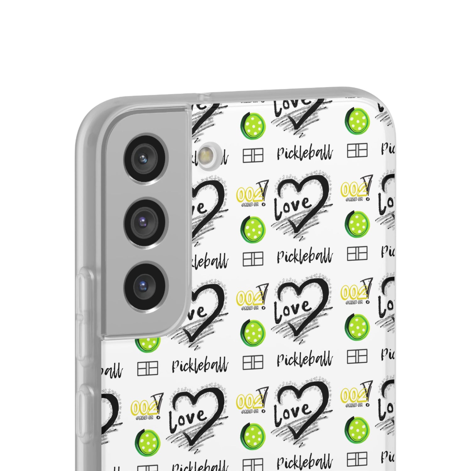 Pickleball Love Flexi Android Samsung Phone Case - Stylish Phone Protection for Fashion-Forward Individuals