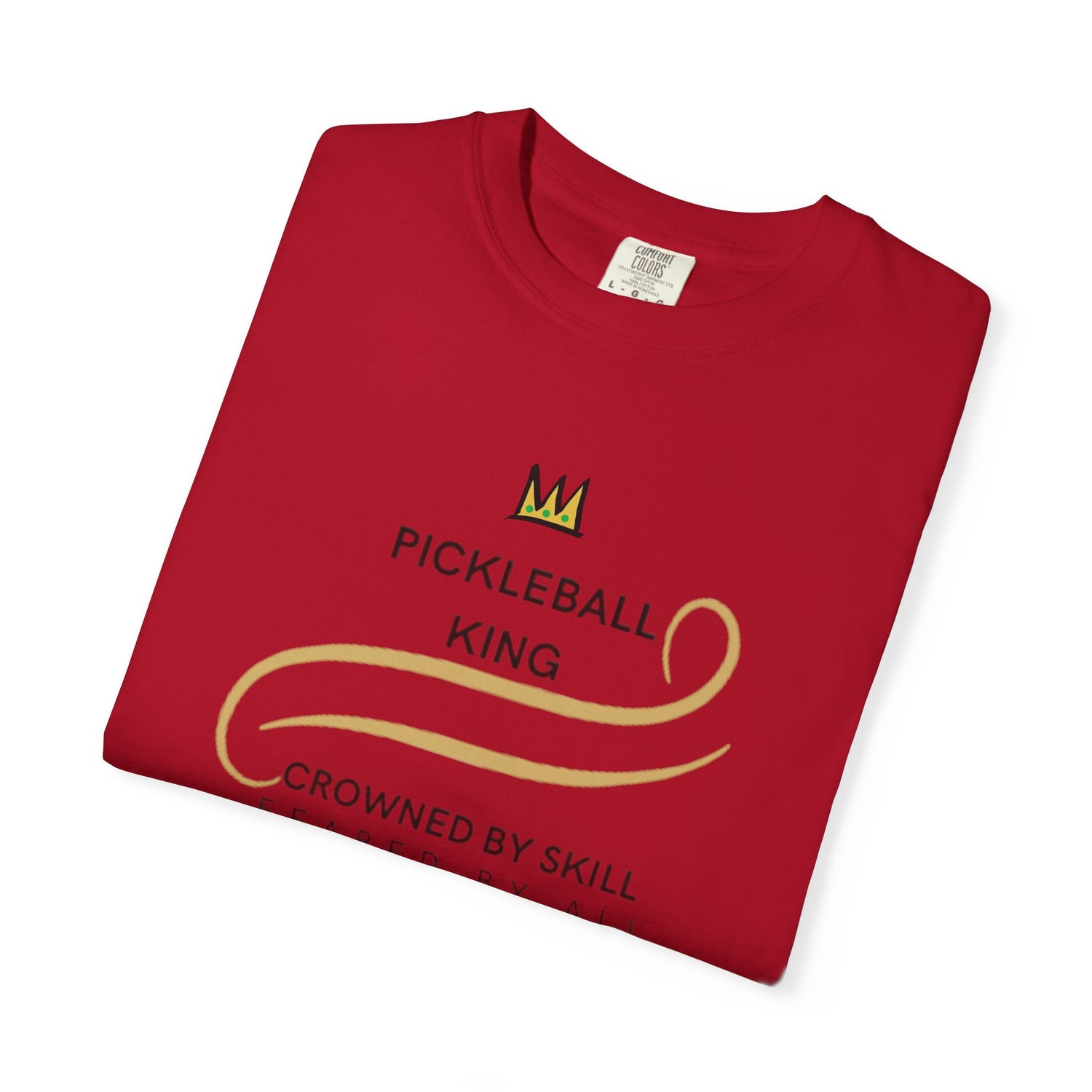 King of the Court Pickleball T-Shirt Apparel - Casual Graphic Tee for Men - Sports Lovers