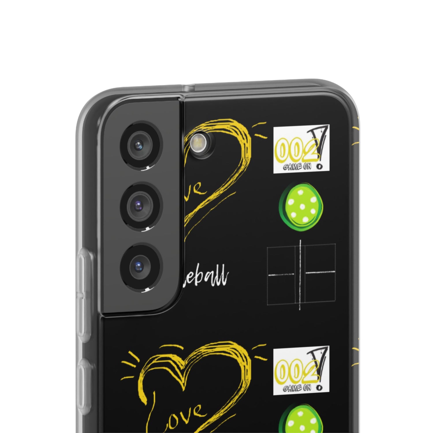 Pickleball Love Flexi Android Samsung Phone Case - Pickleball Phone Case