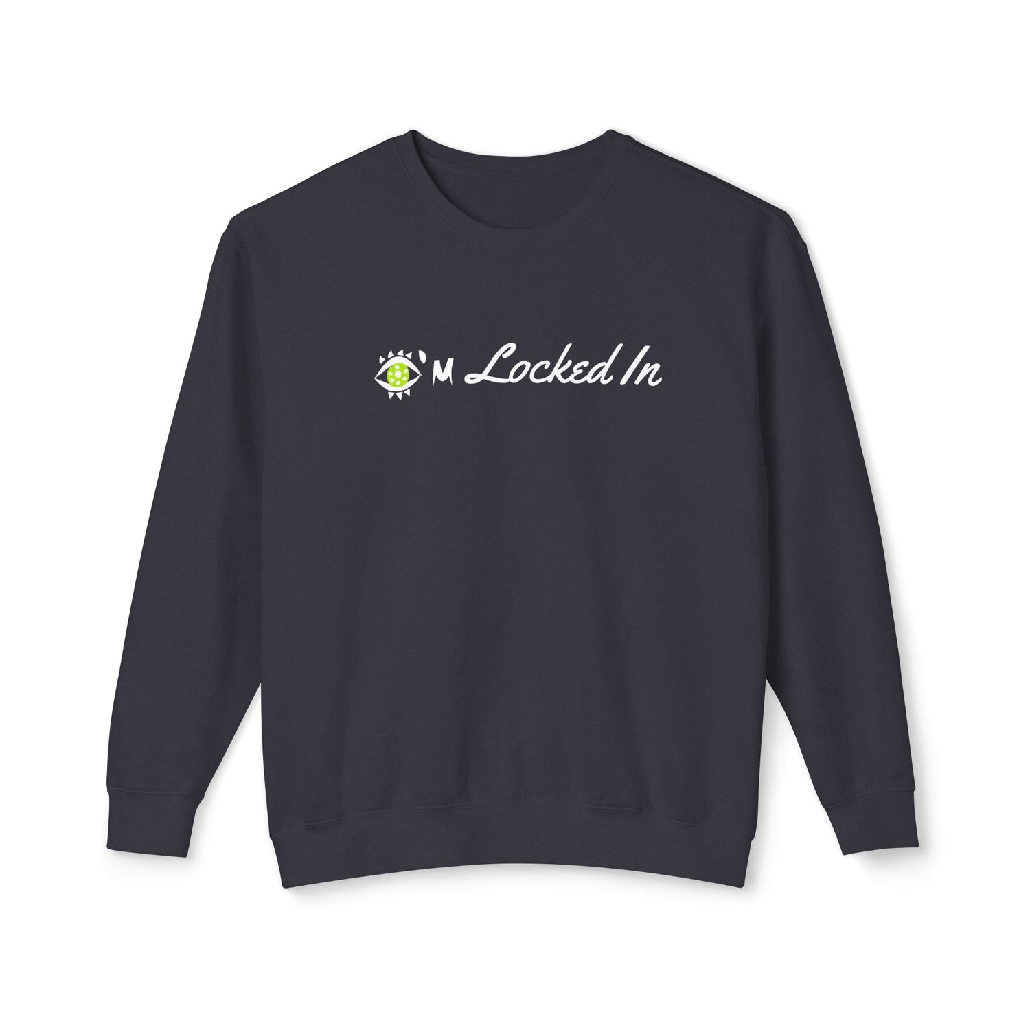 Women's Pickleball Lightweight Crewneck Sweatshirt - I'm Locked In - Athleisure Apparel