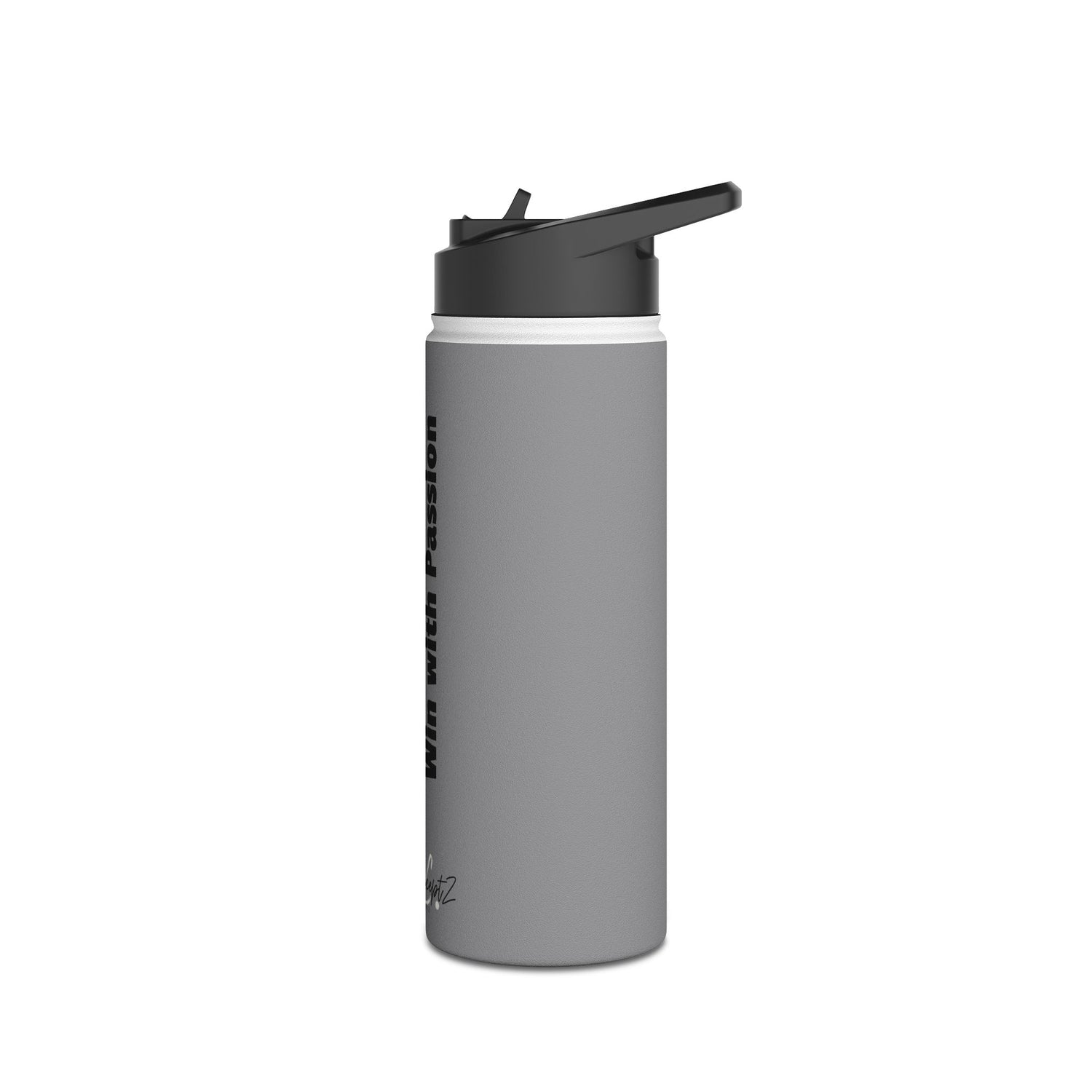 Water Bottle - Pickleball Enthusiast 'Play with Purpose Win with Passion' Design