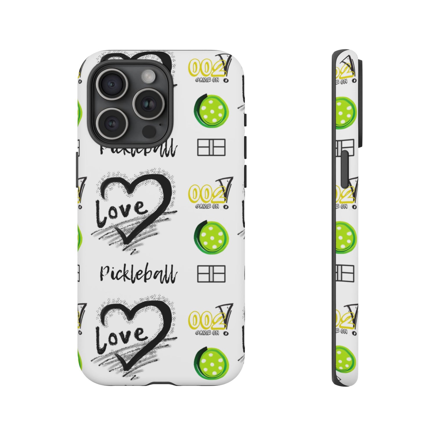 Pickleball Love Tough iPhone Case - Fun & Durable Sport Accessory