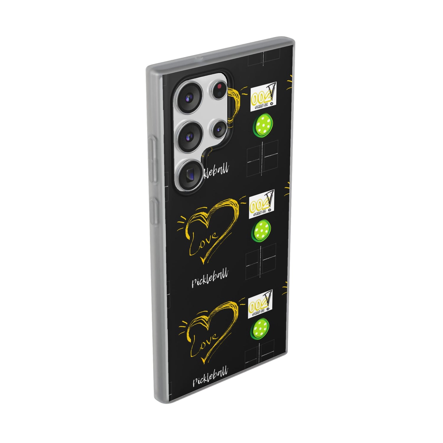 Pickleball Love Flexi Android Samsung Phone Case - Pickleball Phone Case