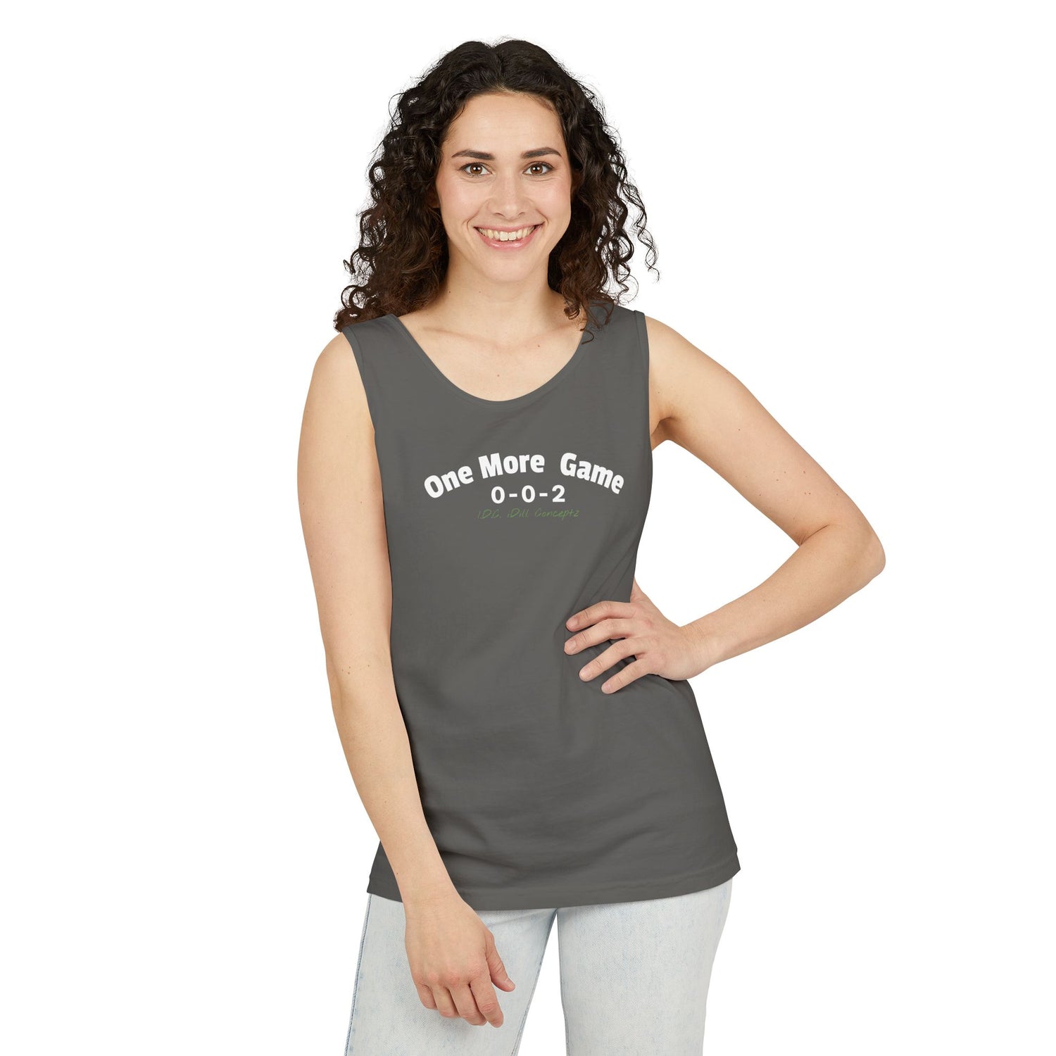 Unisex Pickleball Tank Top - 002 One More Game Design