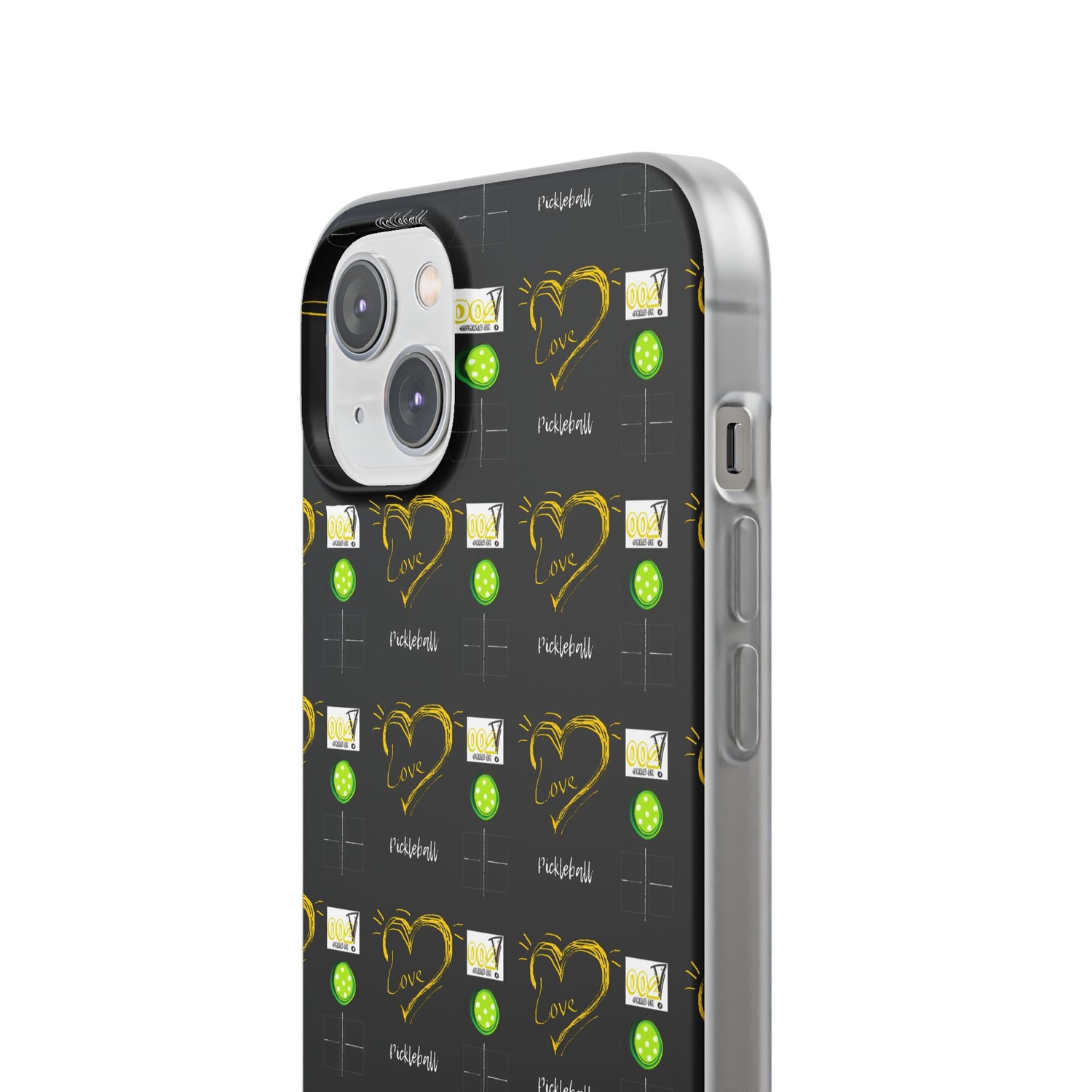 Pickleball Love Flexi iPhone Case - Stylish Phone Protection for Fashion-Forward Individuals