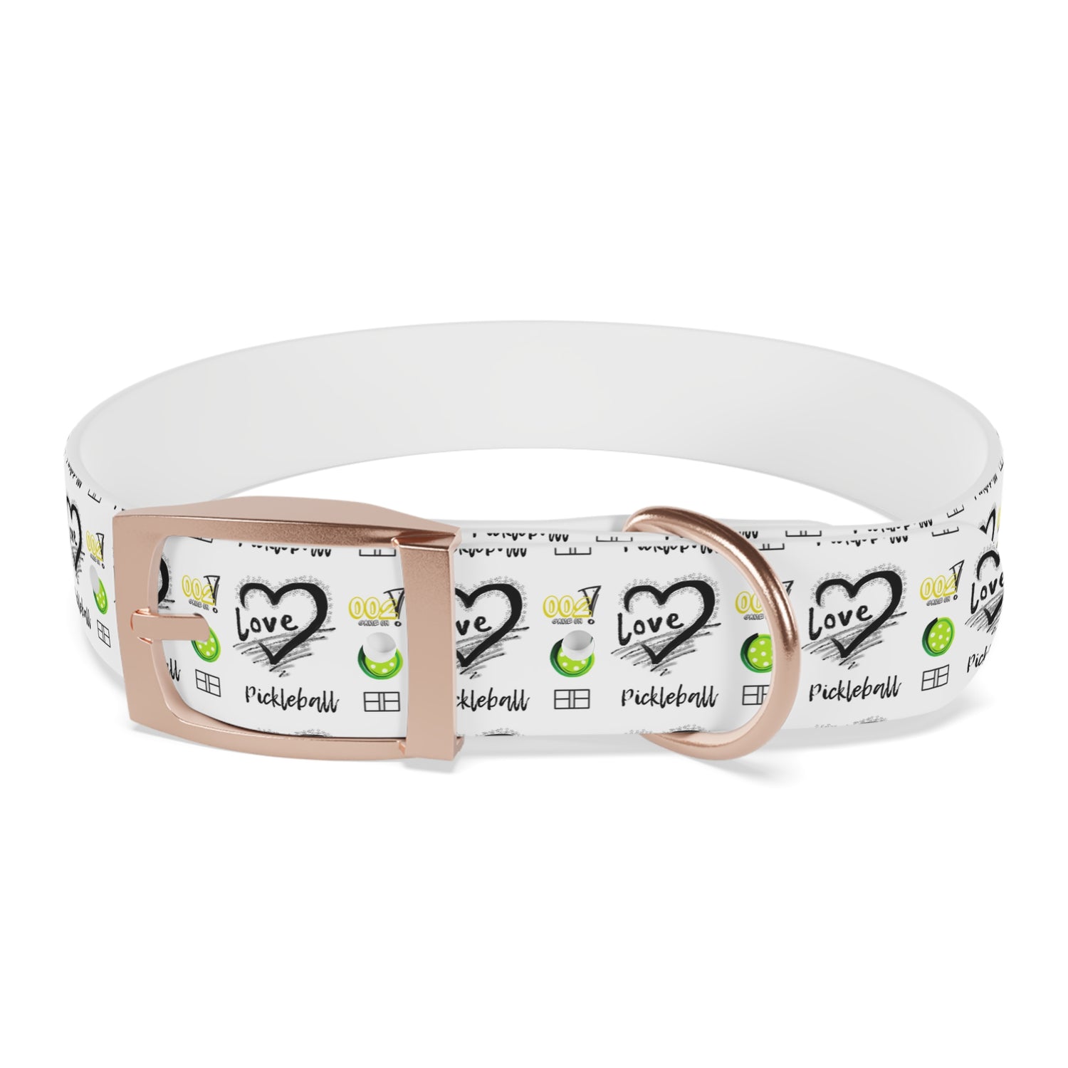 Dog Collar - Pickleball Love Unique Stand Out Design - Perfect for Pet Owners