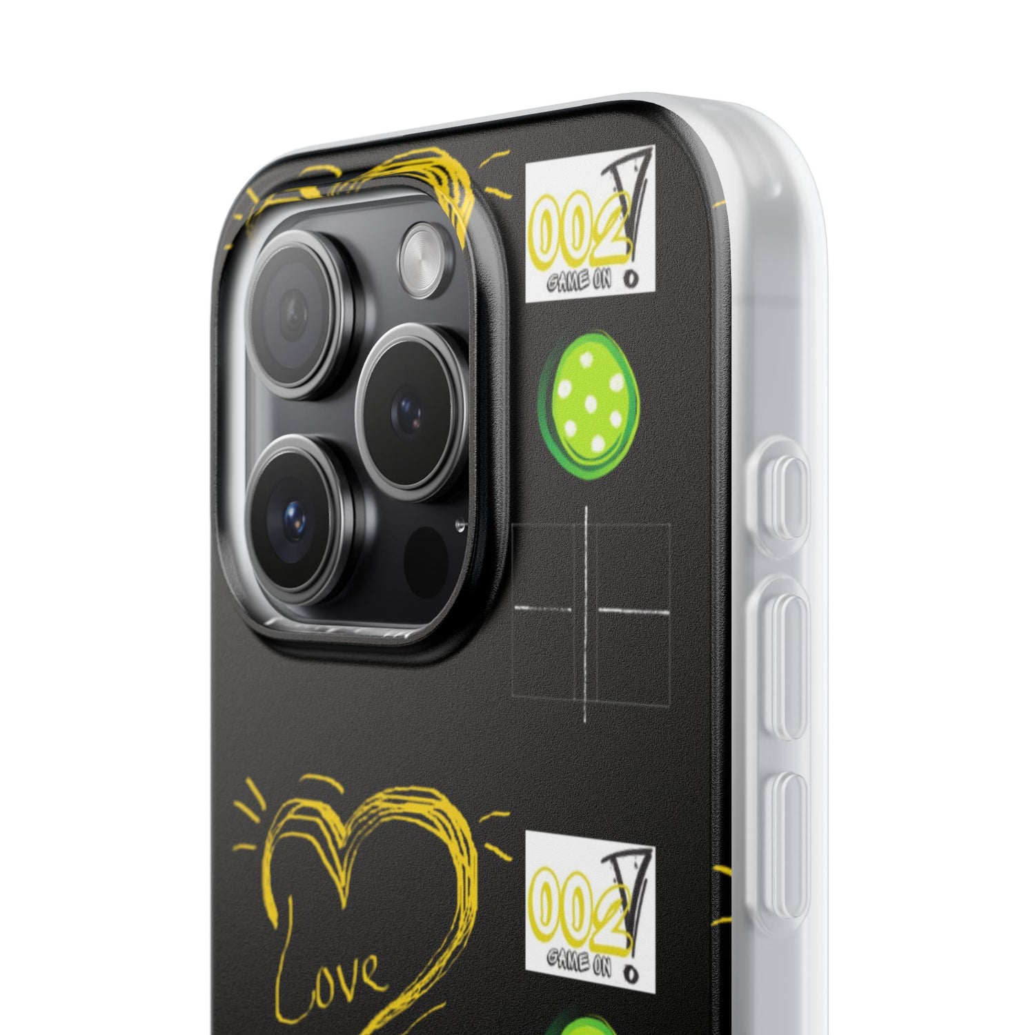 Pickleball Love Flexi iPhone Case - Stylish Phone Protection for Fashion-Forward Individuals