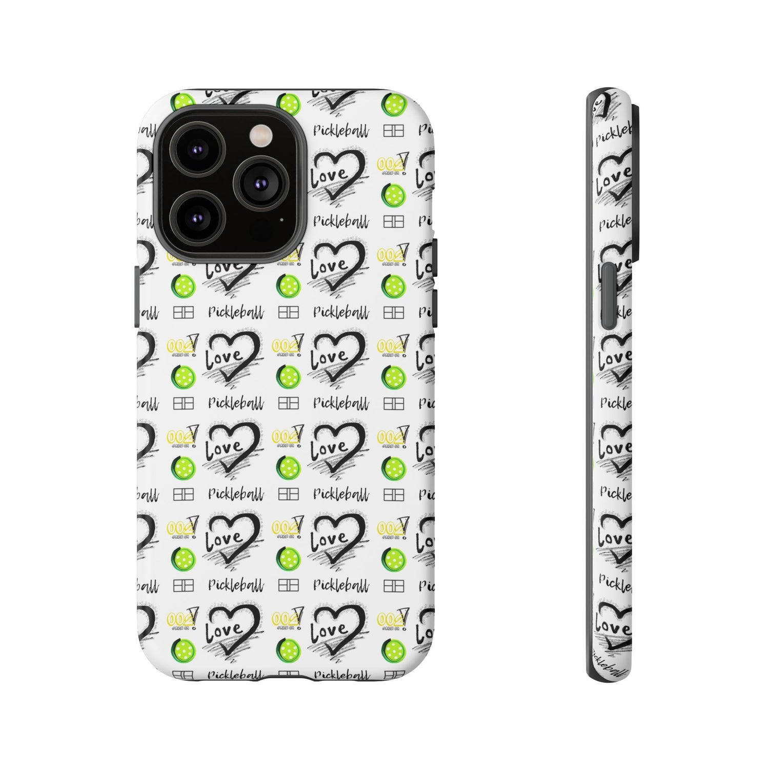 Pickleball Love Tough iPhone Case - Fun & Durable Sport Accessory