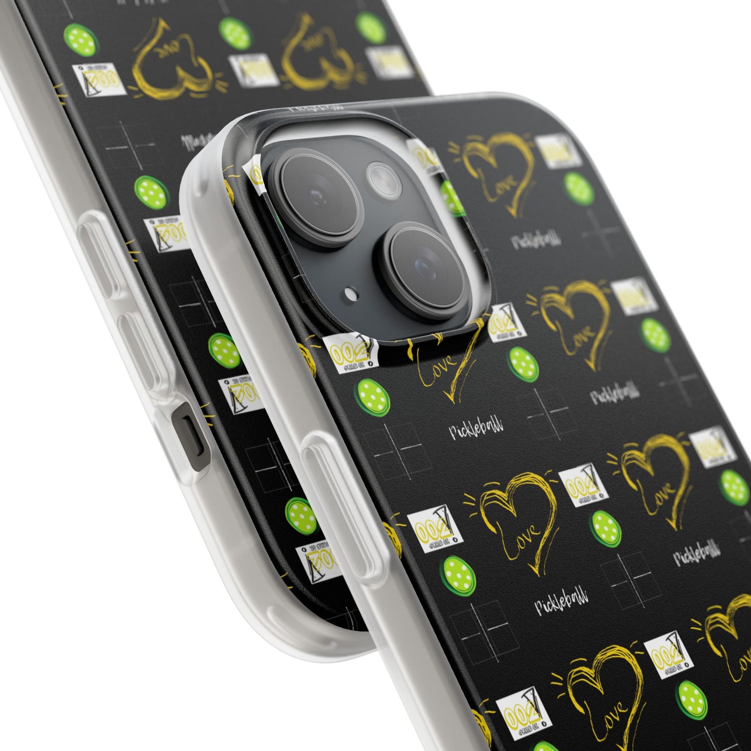 Pickleball Love Flexi iPhone Case - Stylish Phone Protection for Fashion-Forward Individuals
