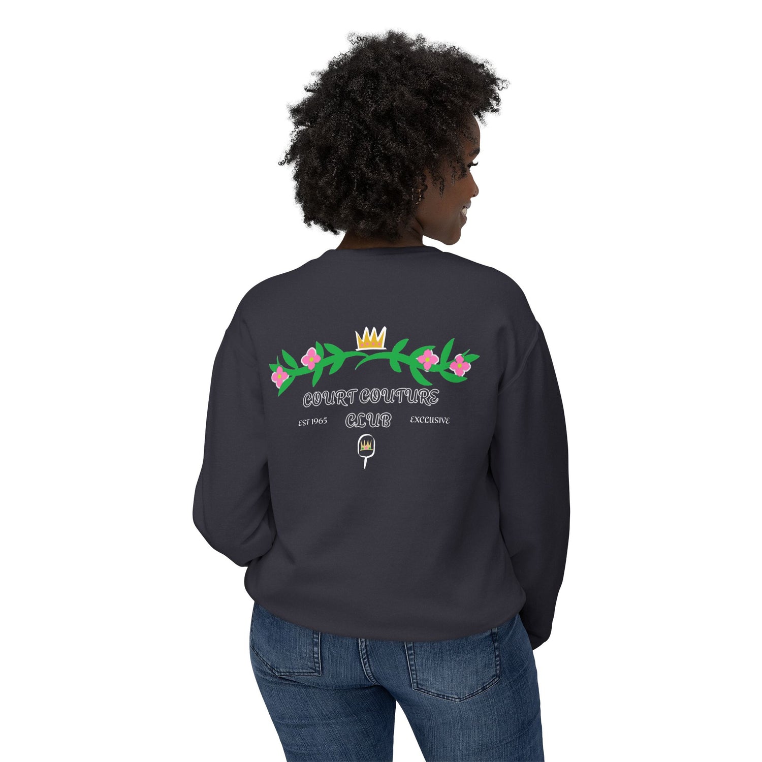 Pickleball Women's Lightweight Sweatshirt - Court Couture Club Design