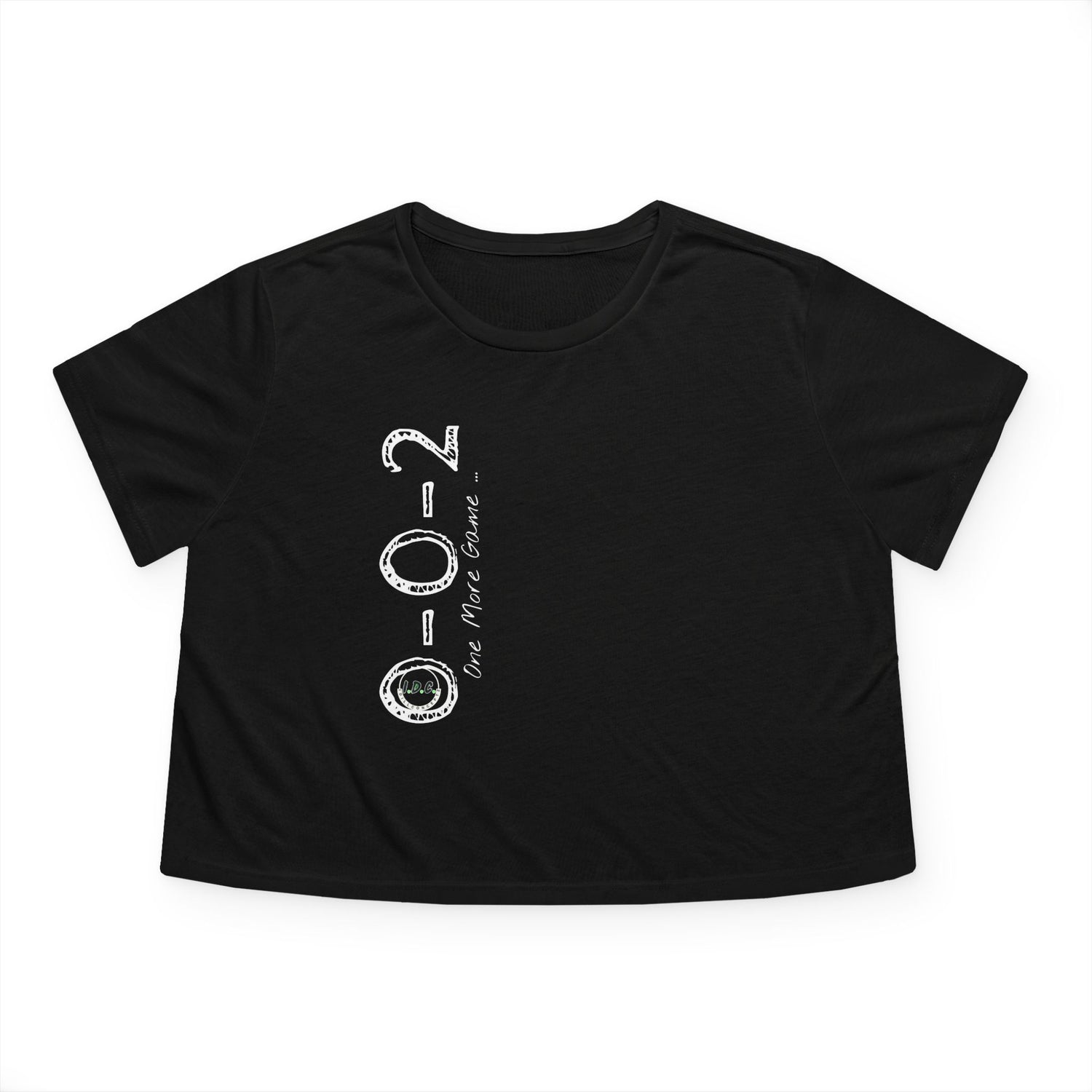 002 Pickleball Women's Flowy Cropped Tee - Just One More Game