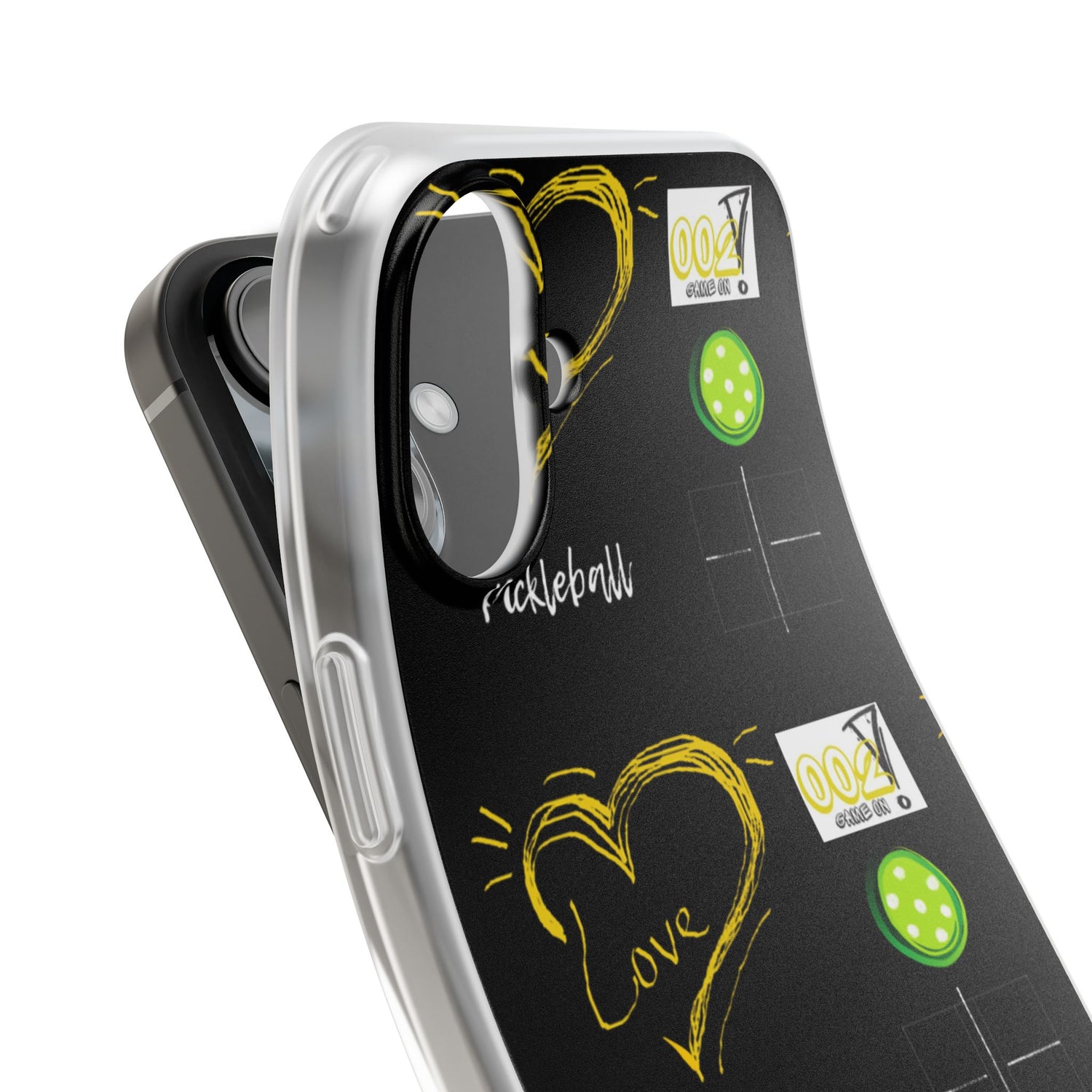 Pickleball Love Flexi iPhone Case - Stylish Phone Protection for Fashion-Forward Individuals