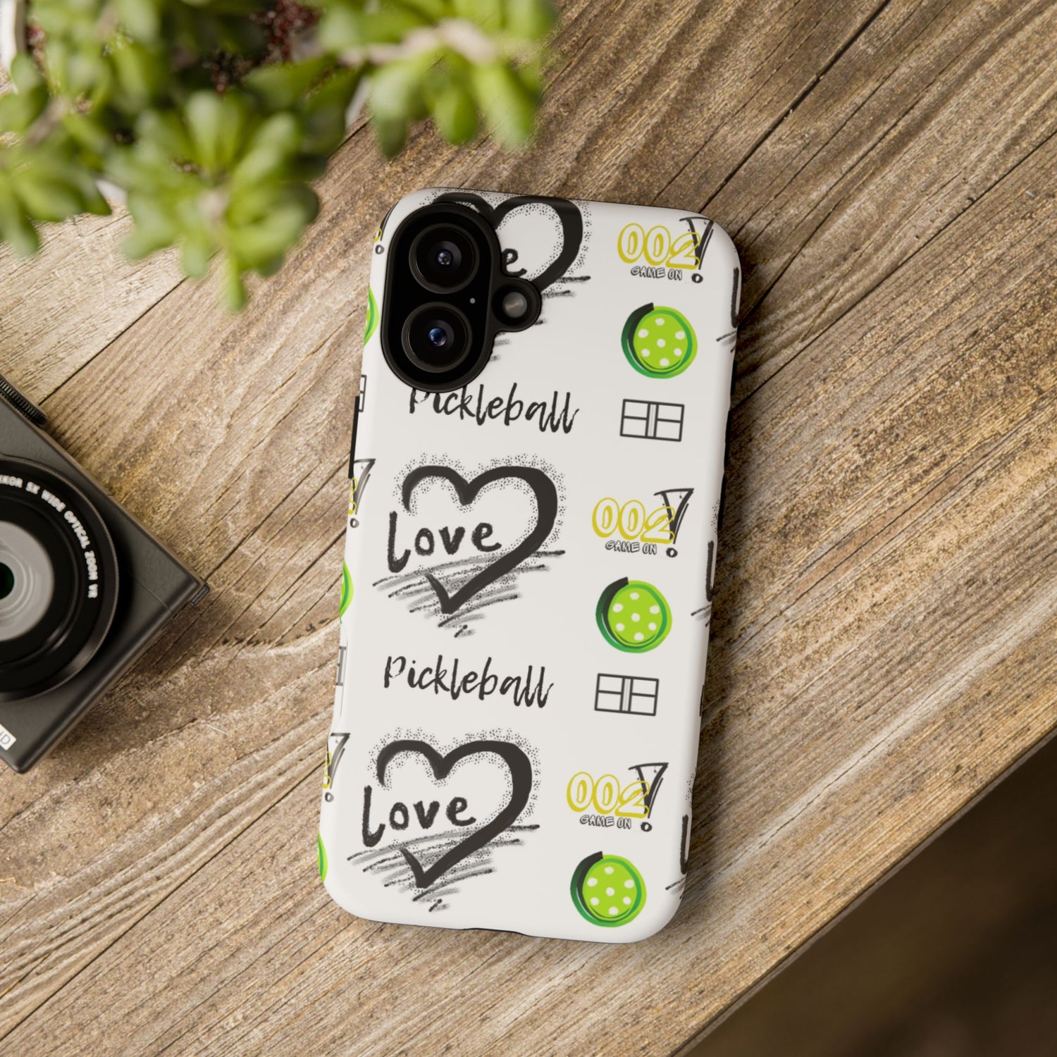Pickleball Love Tough iPhone Case - Fun & Durable Sport Accessory