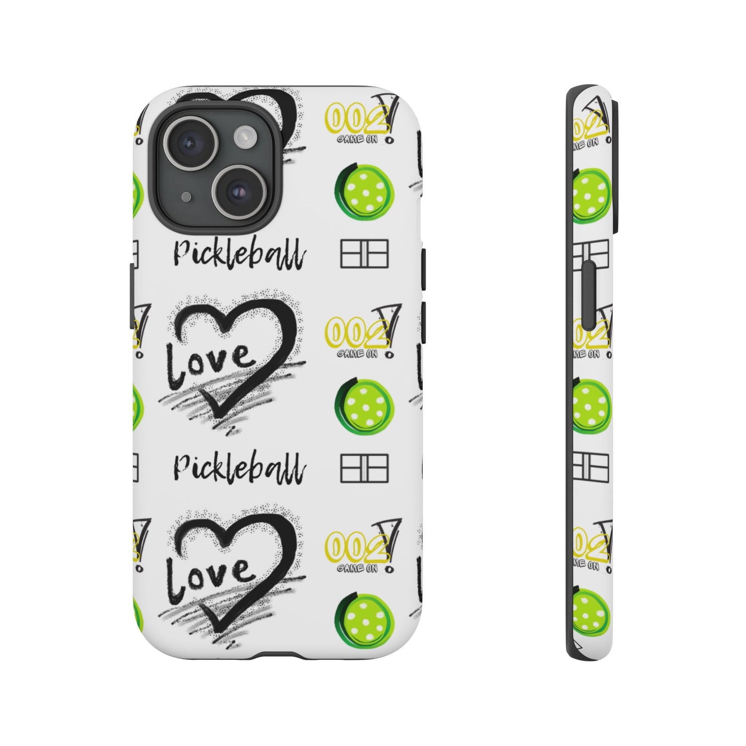 Pickleball Love Tough iPhone Case - Fun & Durable Sport Accessory