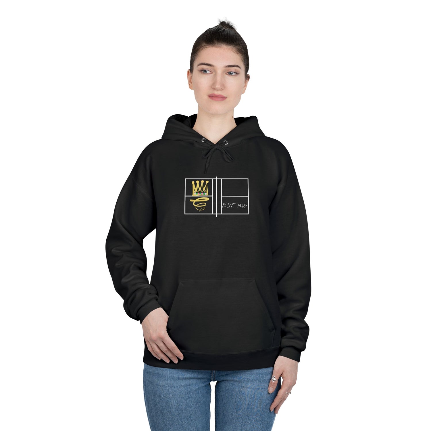 Pickleball Queen of the Court Design - EcoSmart Hoodie Sweatshirt for Women