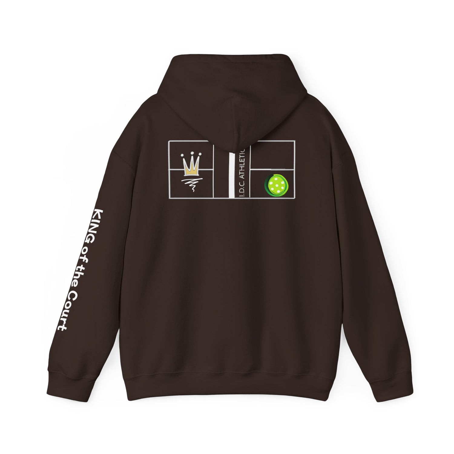 Pickleball Hoodie - King of the Court Design - Men's Sweatshirt