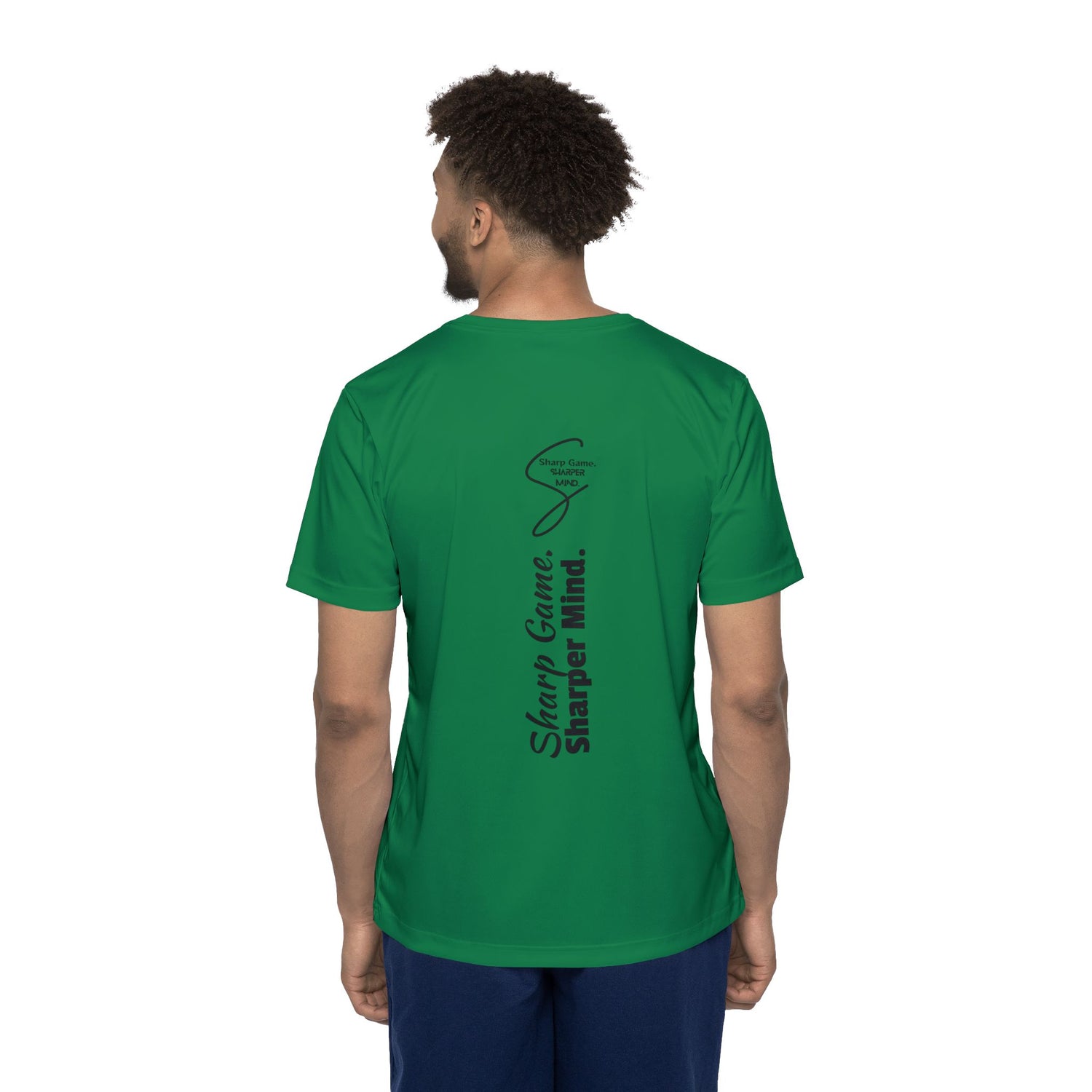 Men's Sports Jersey Tee - Pickleball Sharp Game, Sharper Mind Design
