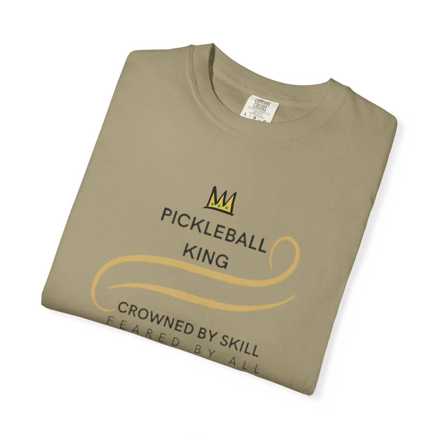 King of the Court Pickleball T-Shirt Apparel - Casual Graphic Tee for Men - Sports Lovers