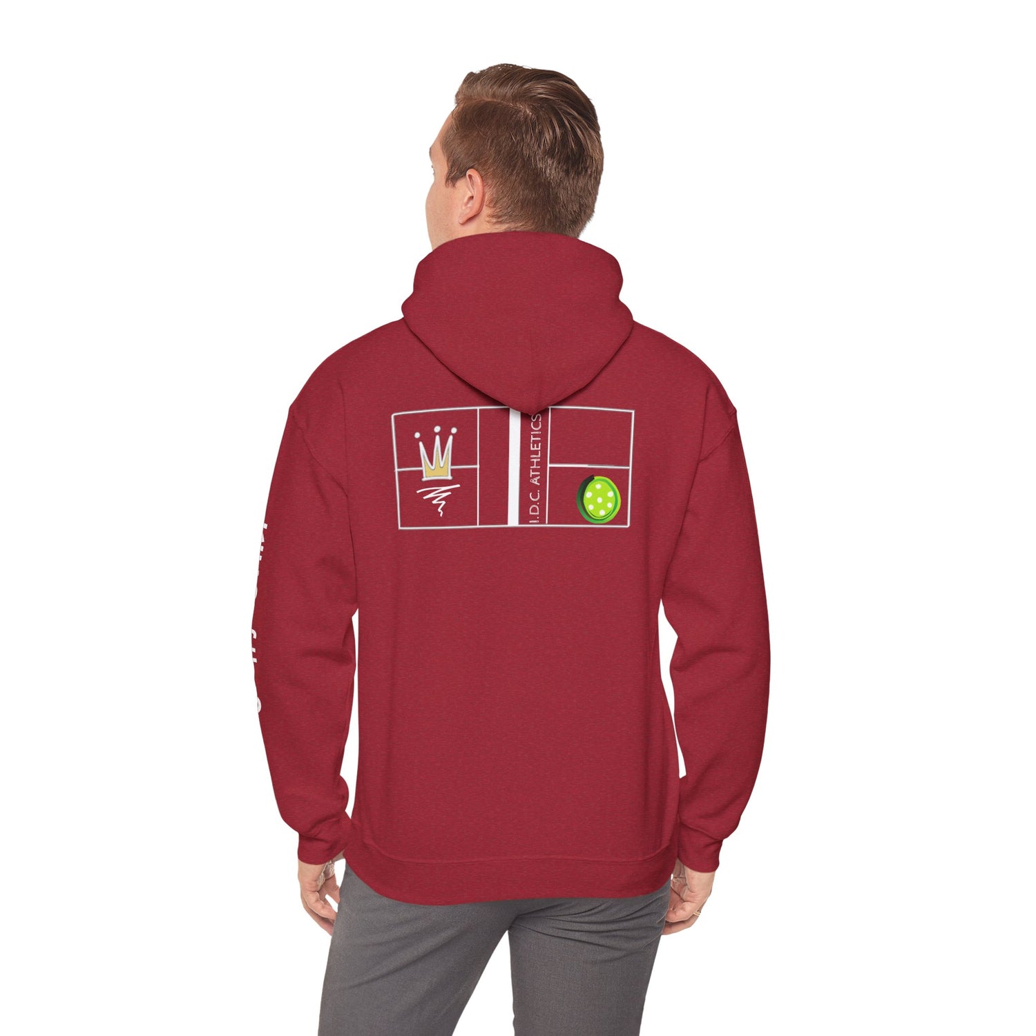 Pickleball Hoodie - King of the Court Design - Men's Sweatshirt