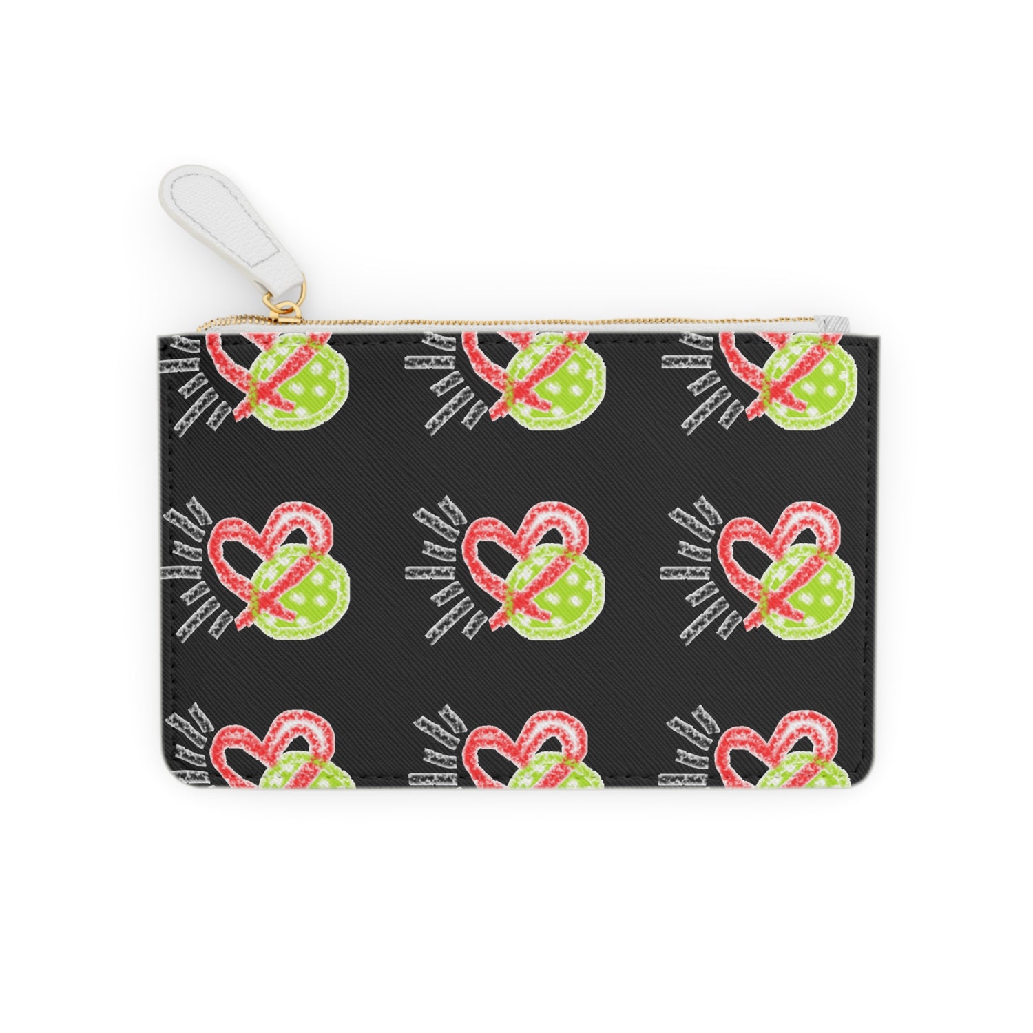 Women's Pickleball Mini Clutch Bag - Love Pickleball Design for Enthusiasts