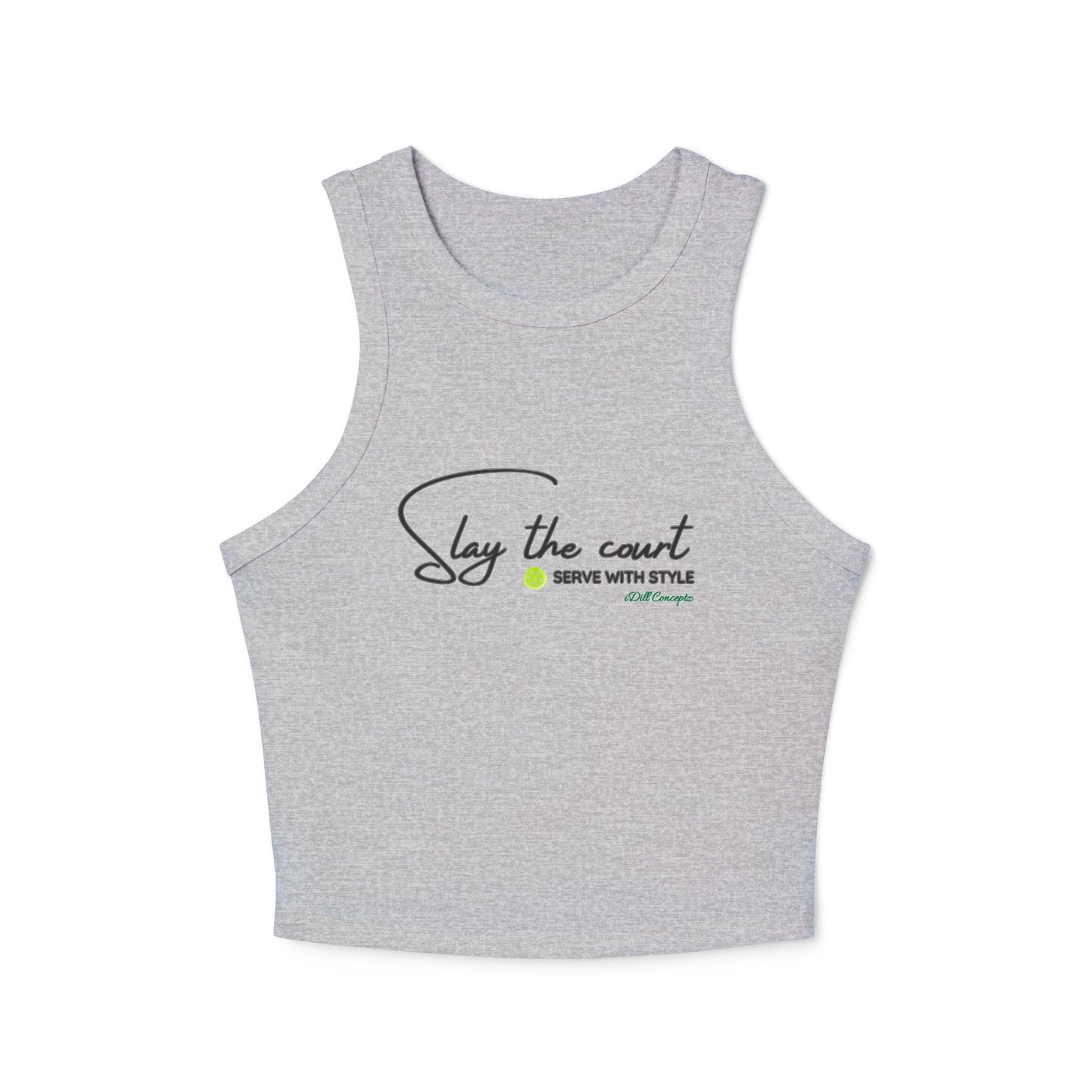 Women's Pickleball Slay the Court, Serve with Style Design - Women's Tank Top - Micro Rib Women's Tank