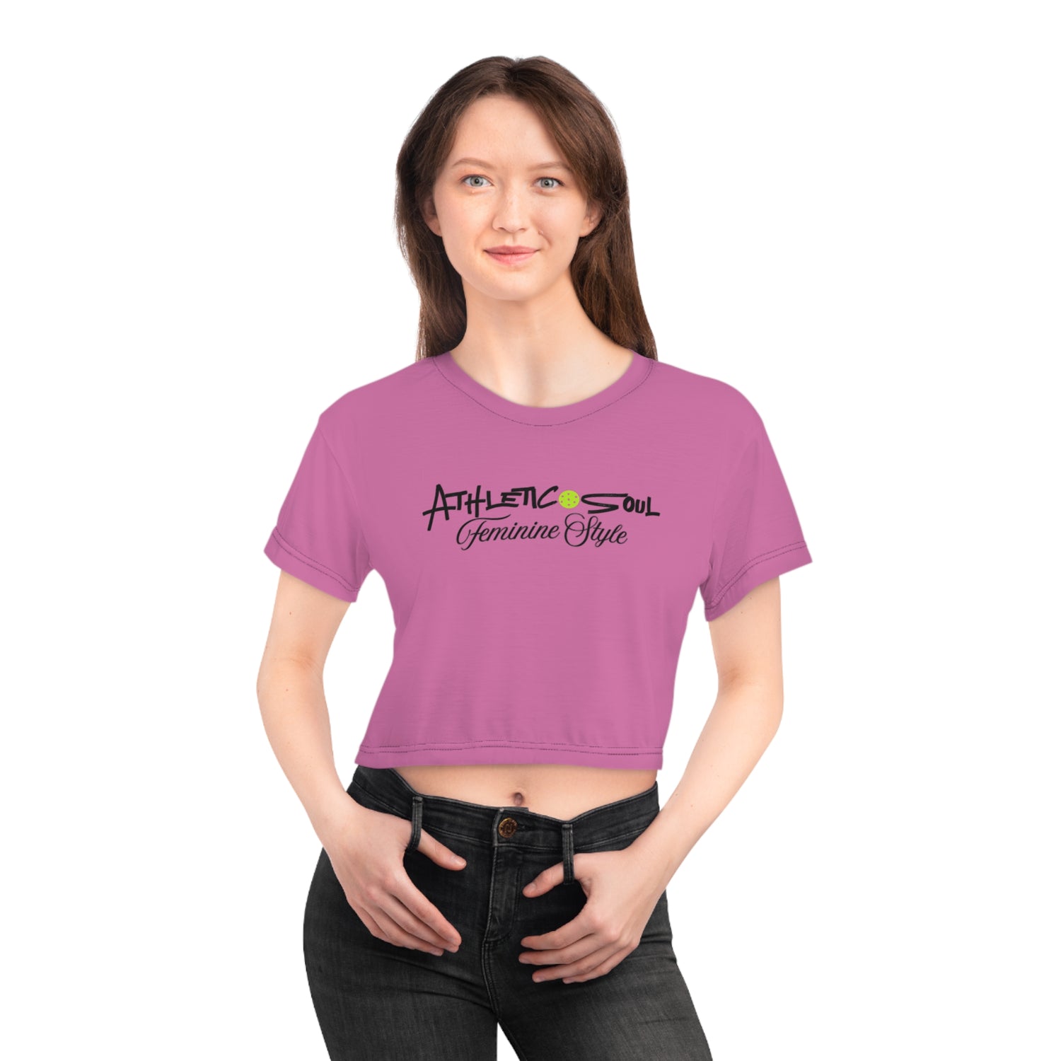Women's Crop Top - Pickleball Athletic Soul, Feminine Style Design