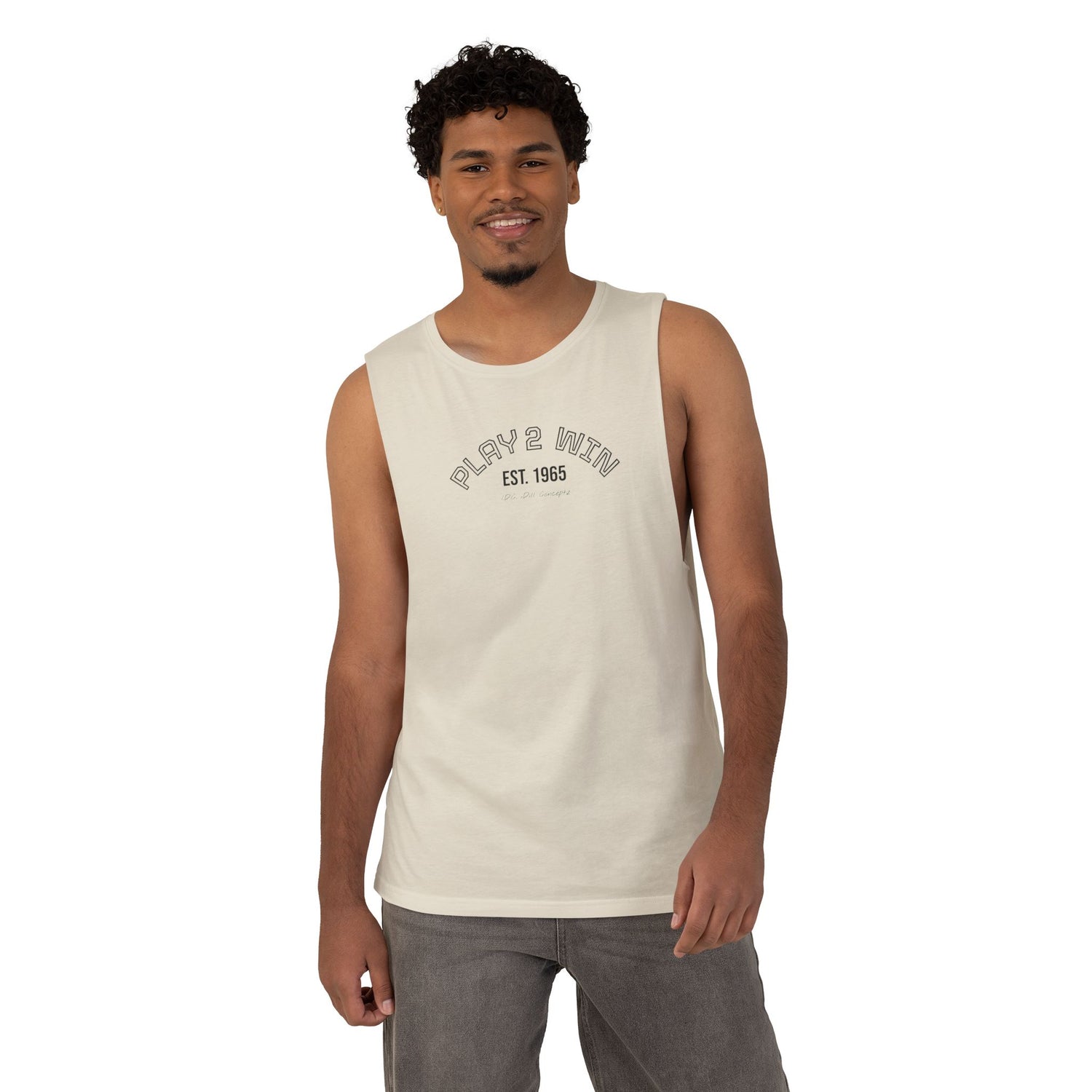 Men's Tank Top Apparel - Pickleball Play 2 Win Design