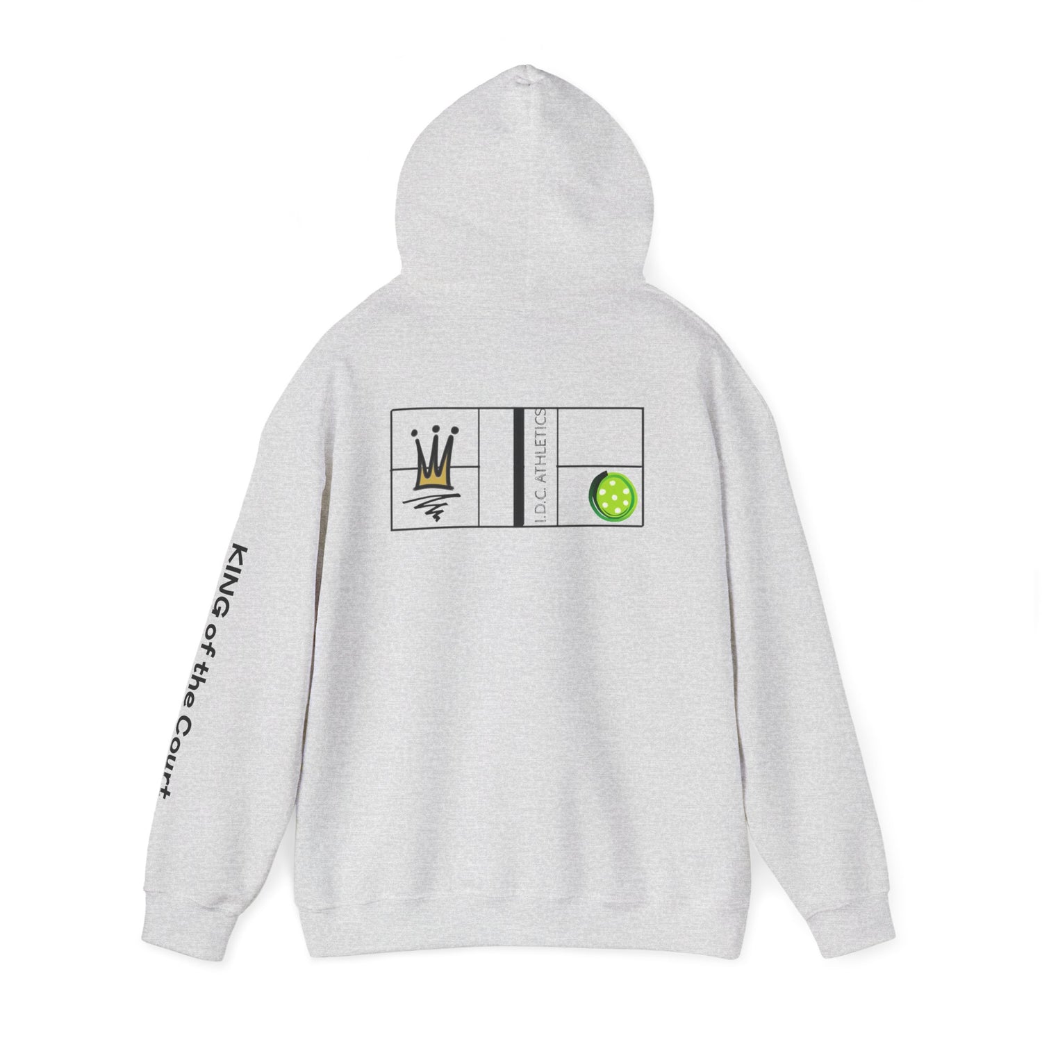 Pickleball Hoodie - King of the Court Design - Men's Sweatshirt