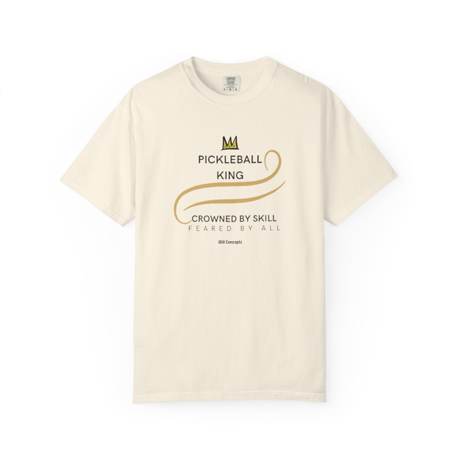 King of the Court Pickleball T-Shirt Apparel - Casual Graphic Tee for Men - Sports Lovers