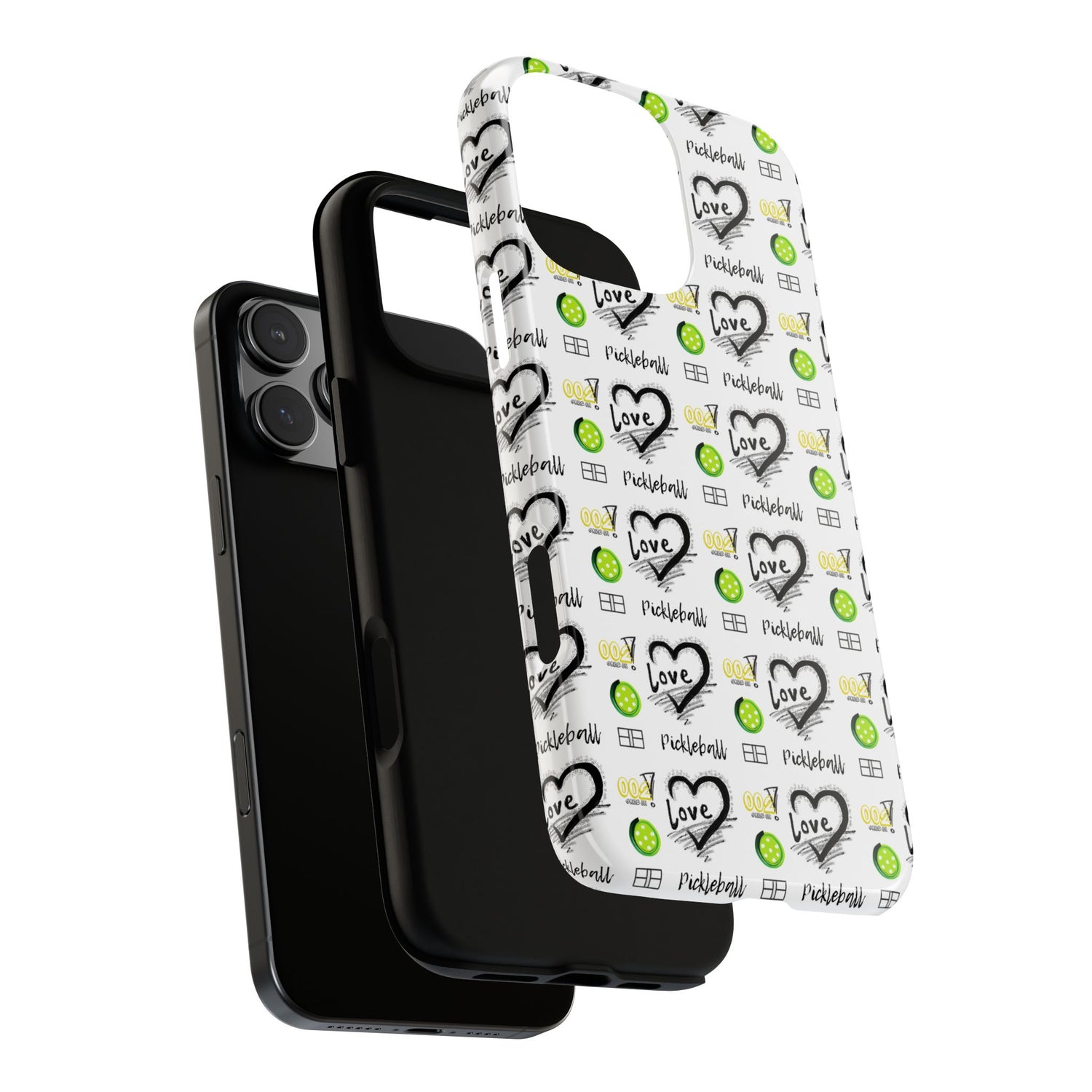 Pickleball Love Tough iPhone Case - Fun & Durable Sport Accessory