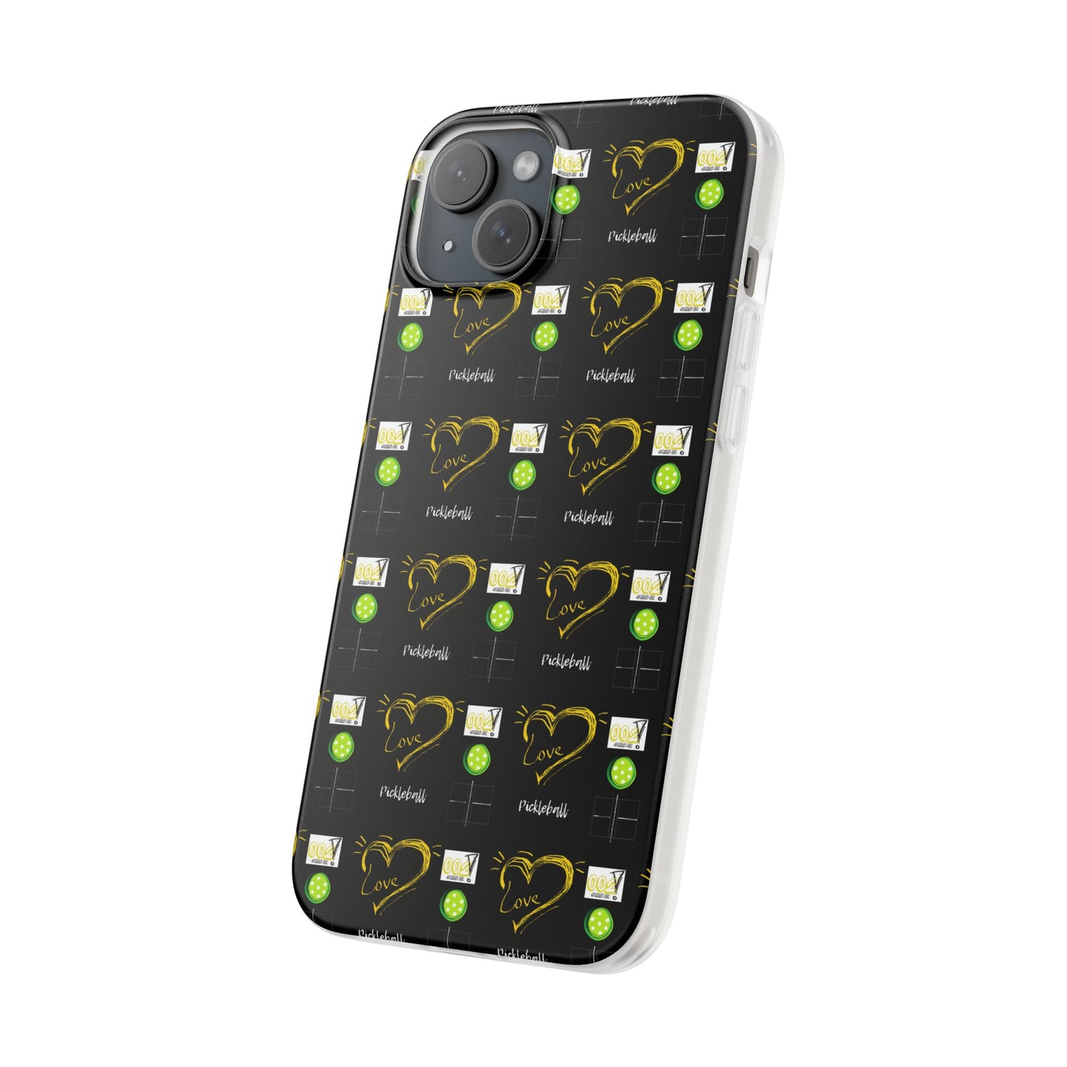 Pickleball Love Flexi iPhone Case - Stylish Phone Protection for Fashion-Forward Individuals