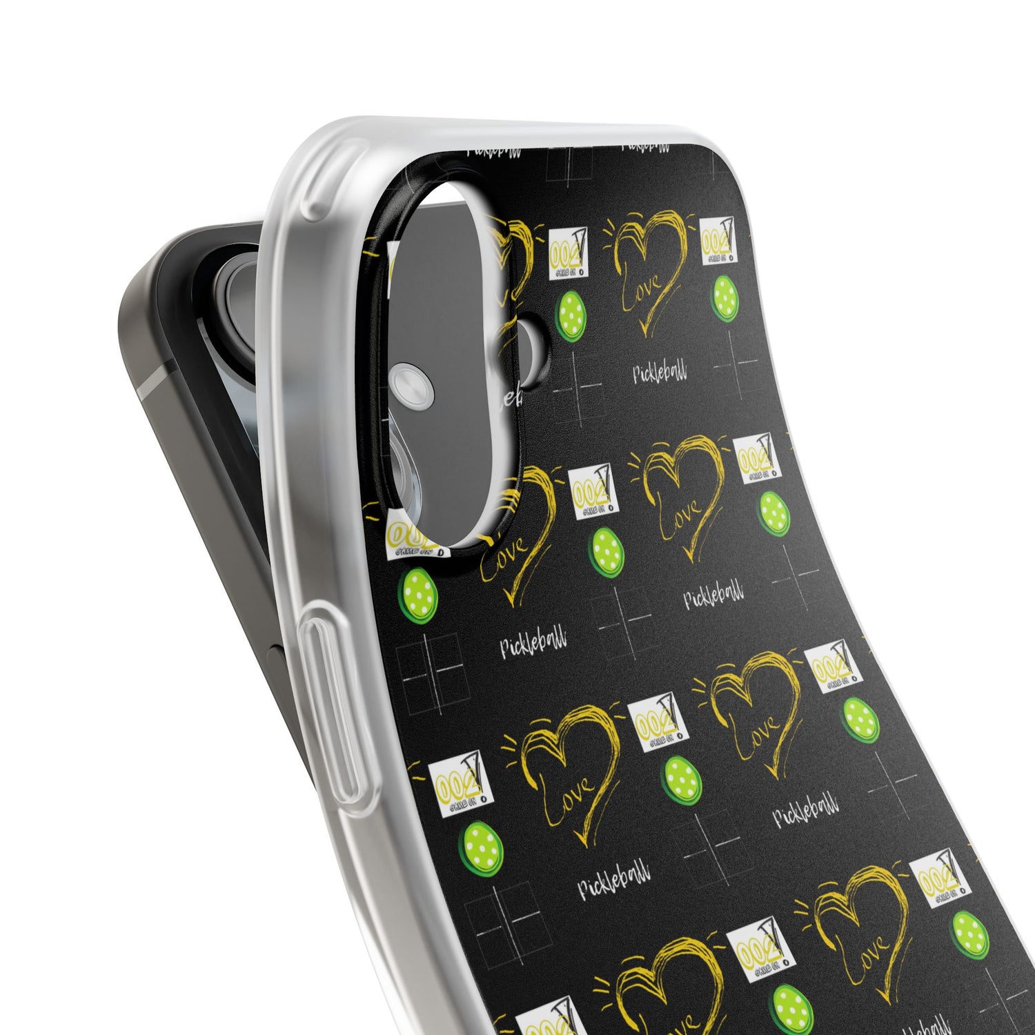 Pickleball Love Flexi iPhone Case - Stylish Phone Protection for Fashion-Forward Individuals