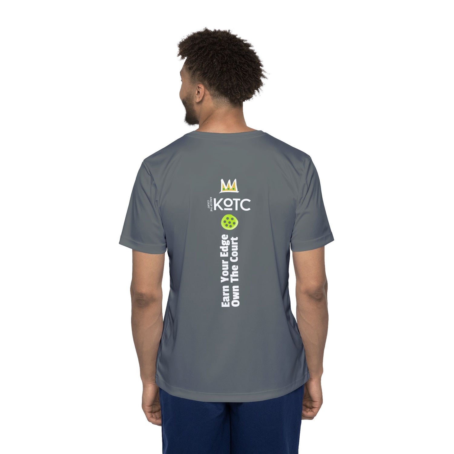 Men's Sports Jersey Tee - Pickleball Enthusiast Earn Your Edge Own The Court Design