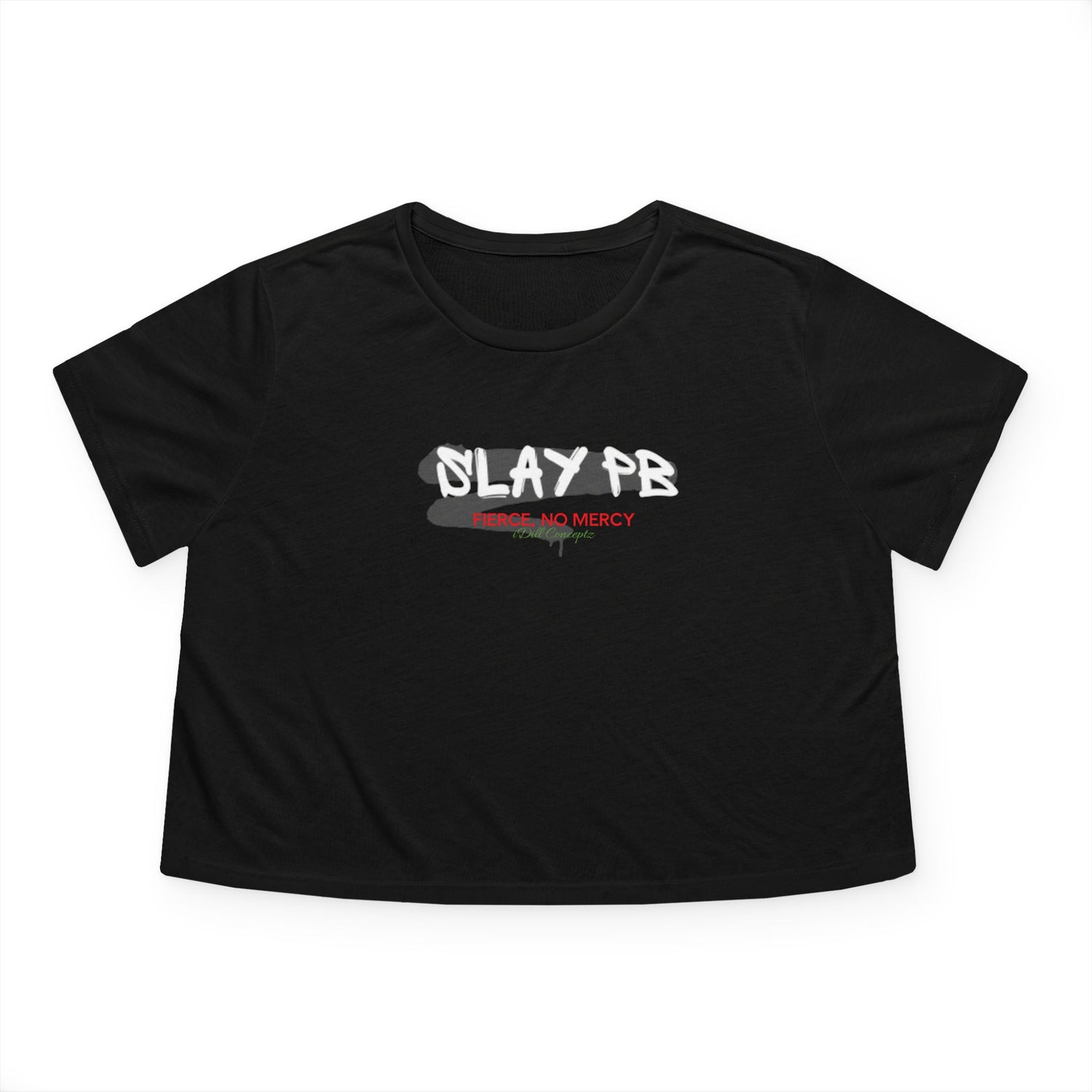 Women's Slay PB - Fierce, No Mercy Pickleball Design - Women's Crop Top Apparel