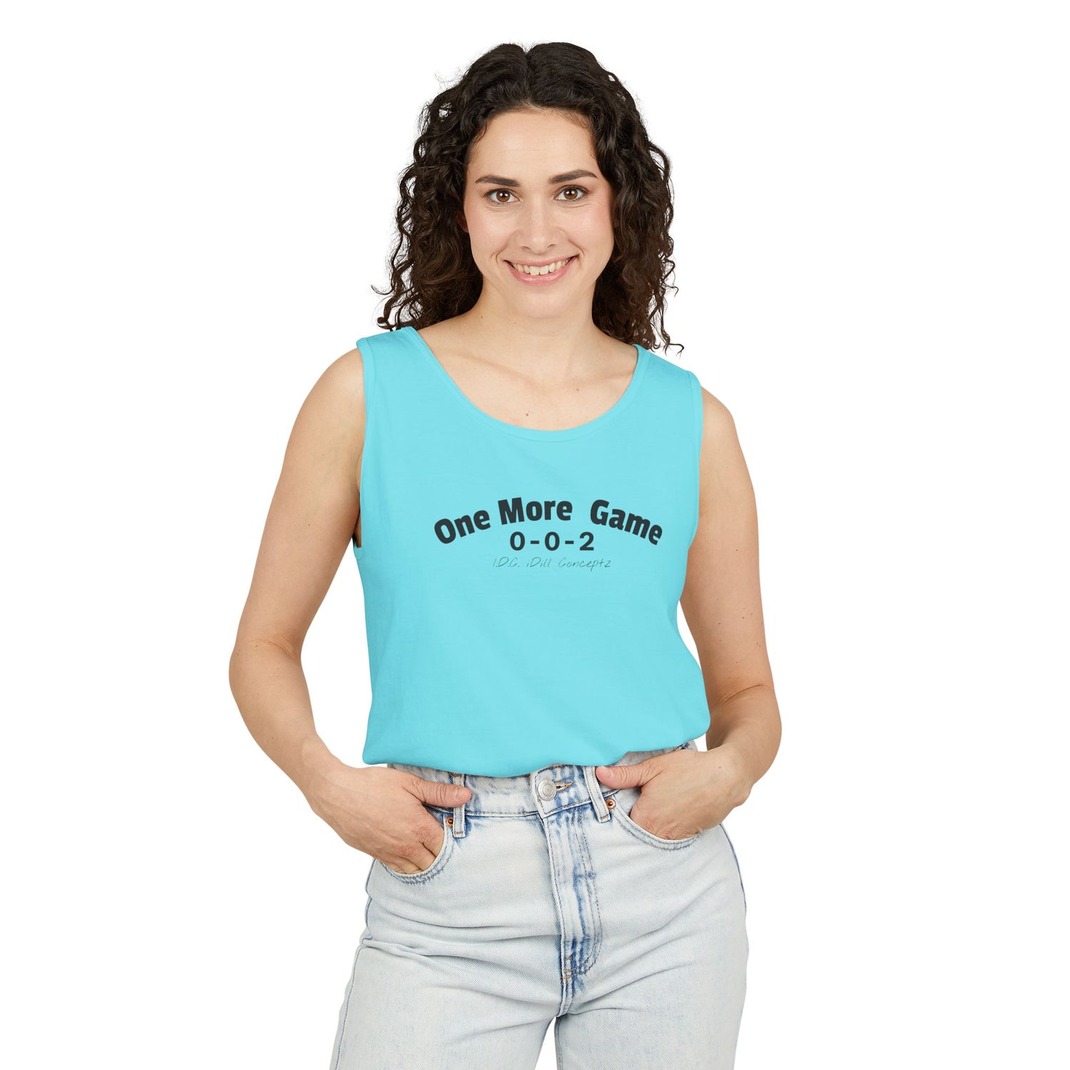Unisex Pickleball Tank Top - 002 One More Game Design
