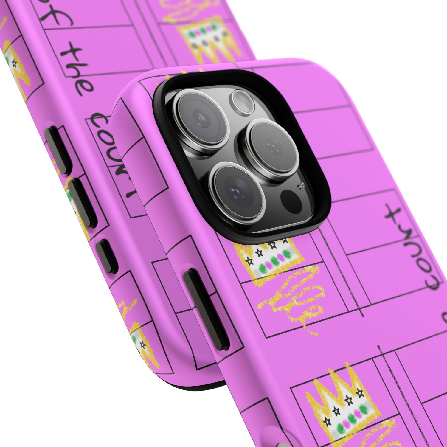 Pickleball Queen of the Court Pink Tough iPhone Case - Fun & Durable Sport Accessory