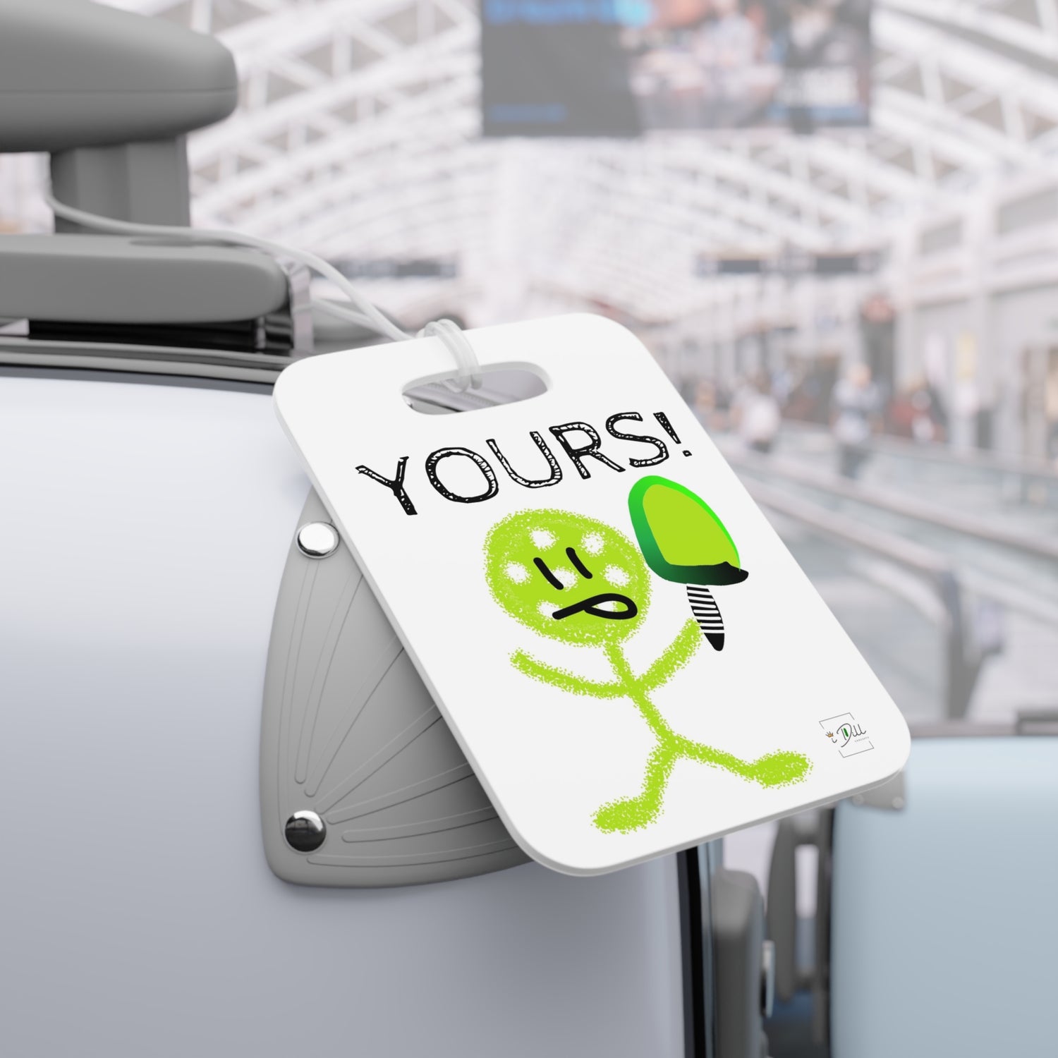 Playful Pickleball Luggage Tag - "YOURS!" Travel Accessories for Kids and Adults