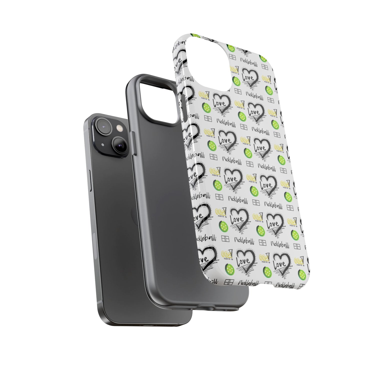 Pickleball Love Tough iPhone Case - Fun & Durable Sport Accessory
