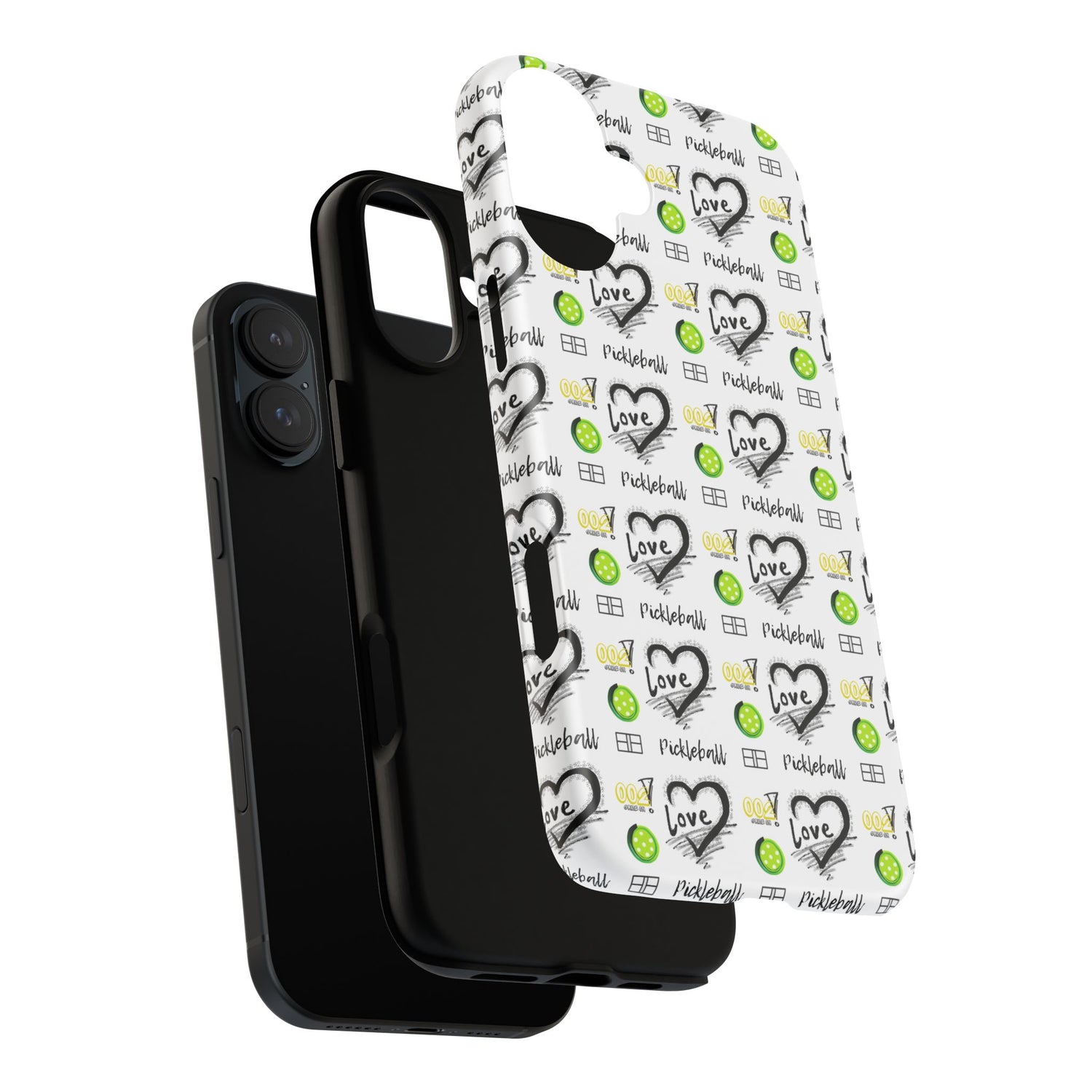 Pickleball Love Tough iPhone Case - Fun & Durable Sport Accessory