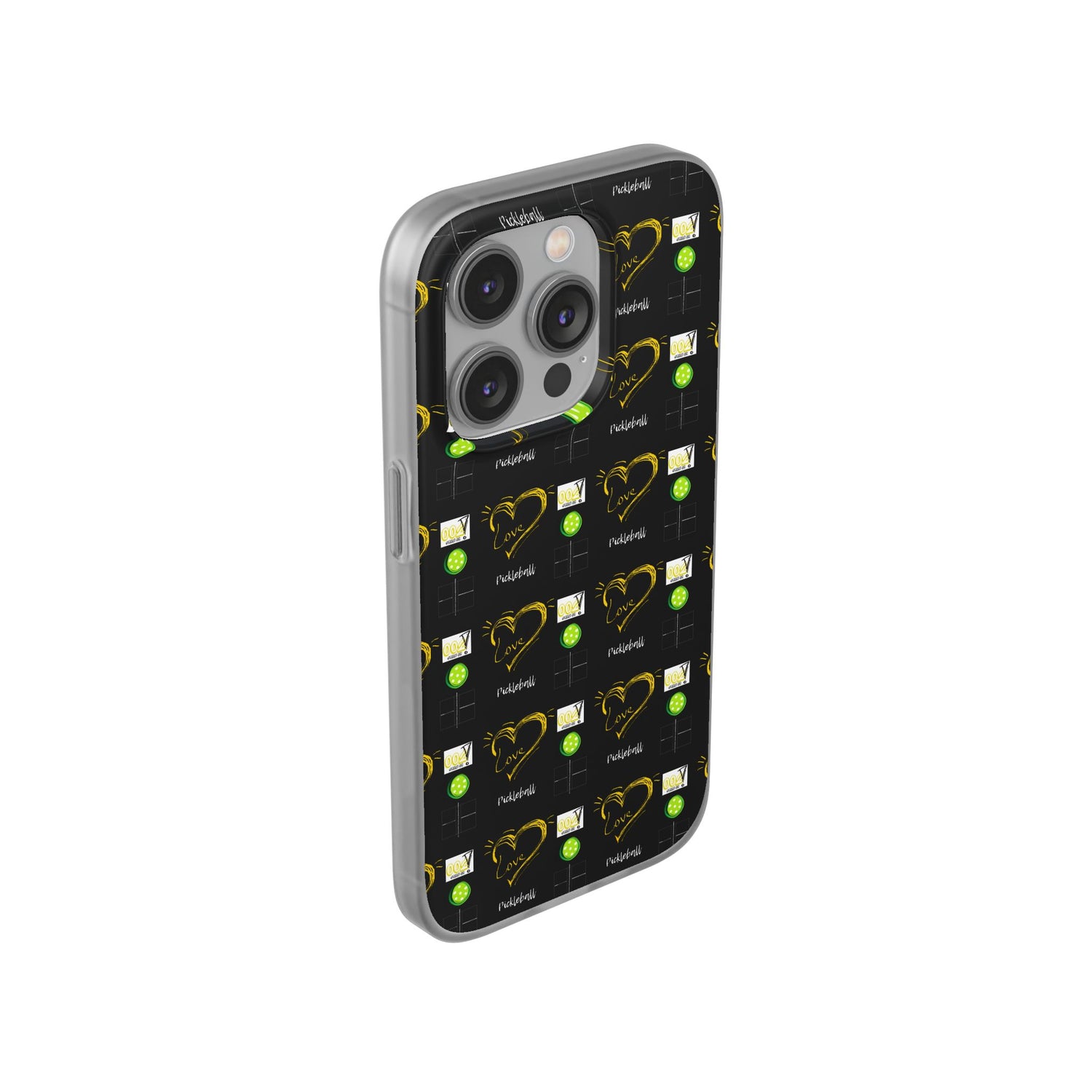 Pickleball Love Flexi iPhone Case - Stylish Phone Protection for Fashion-Forward Individuals