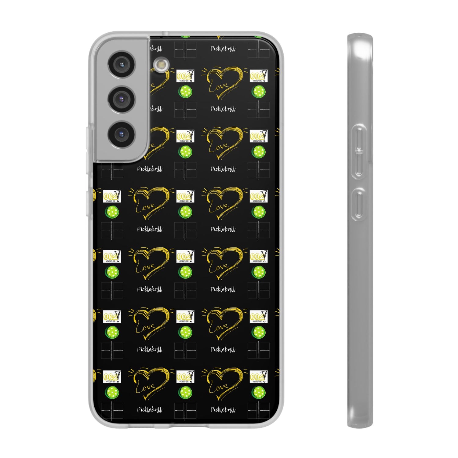 Pickleball Love Flexi Android Samsung Phone Case - Pickleball Phone Case
