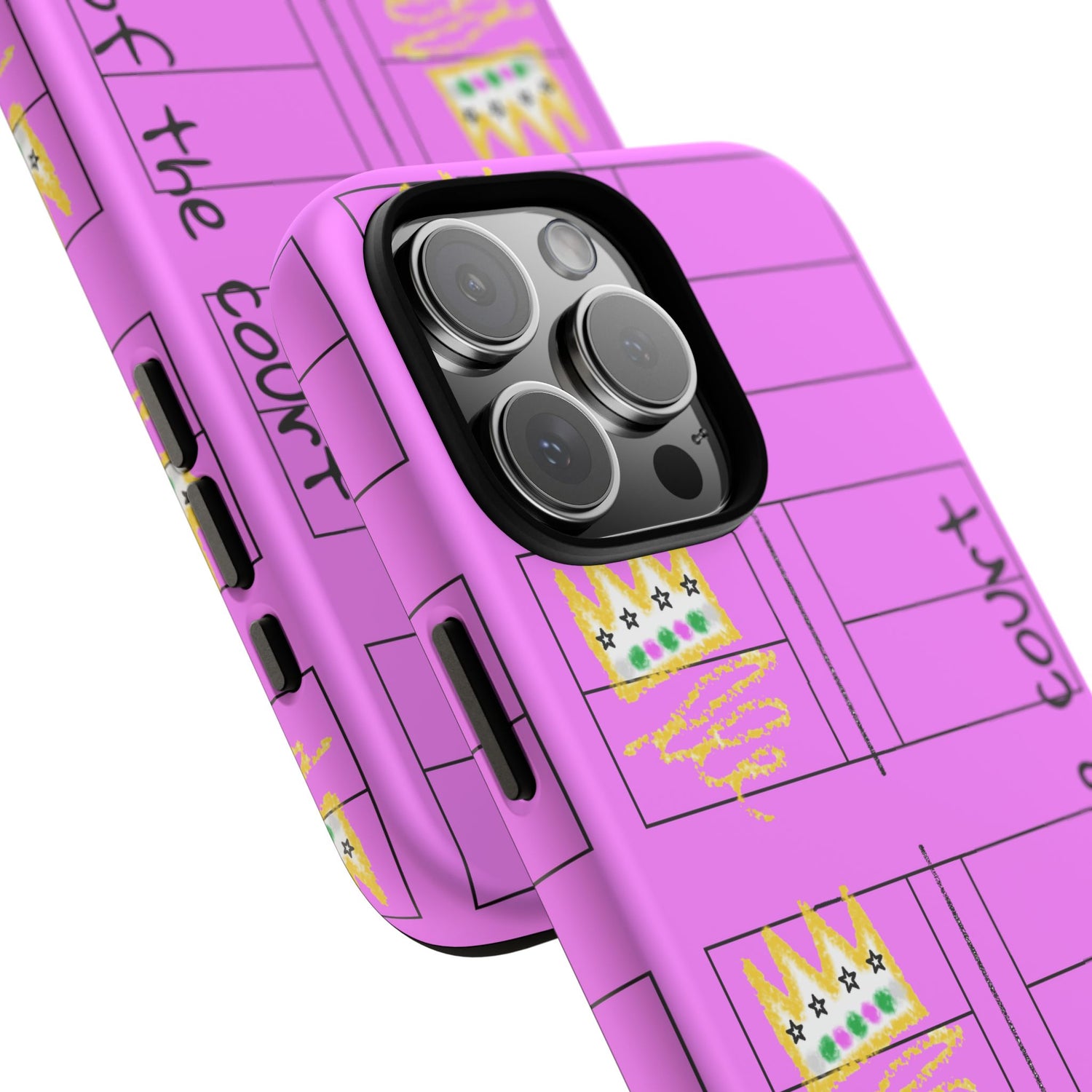 Pickleball Queen of the Court Pink Tough iPhone Case - Fun & Durable Sport Accessory